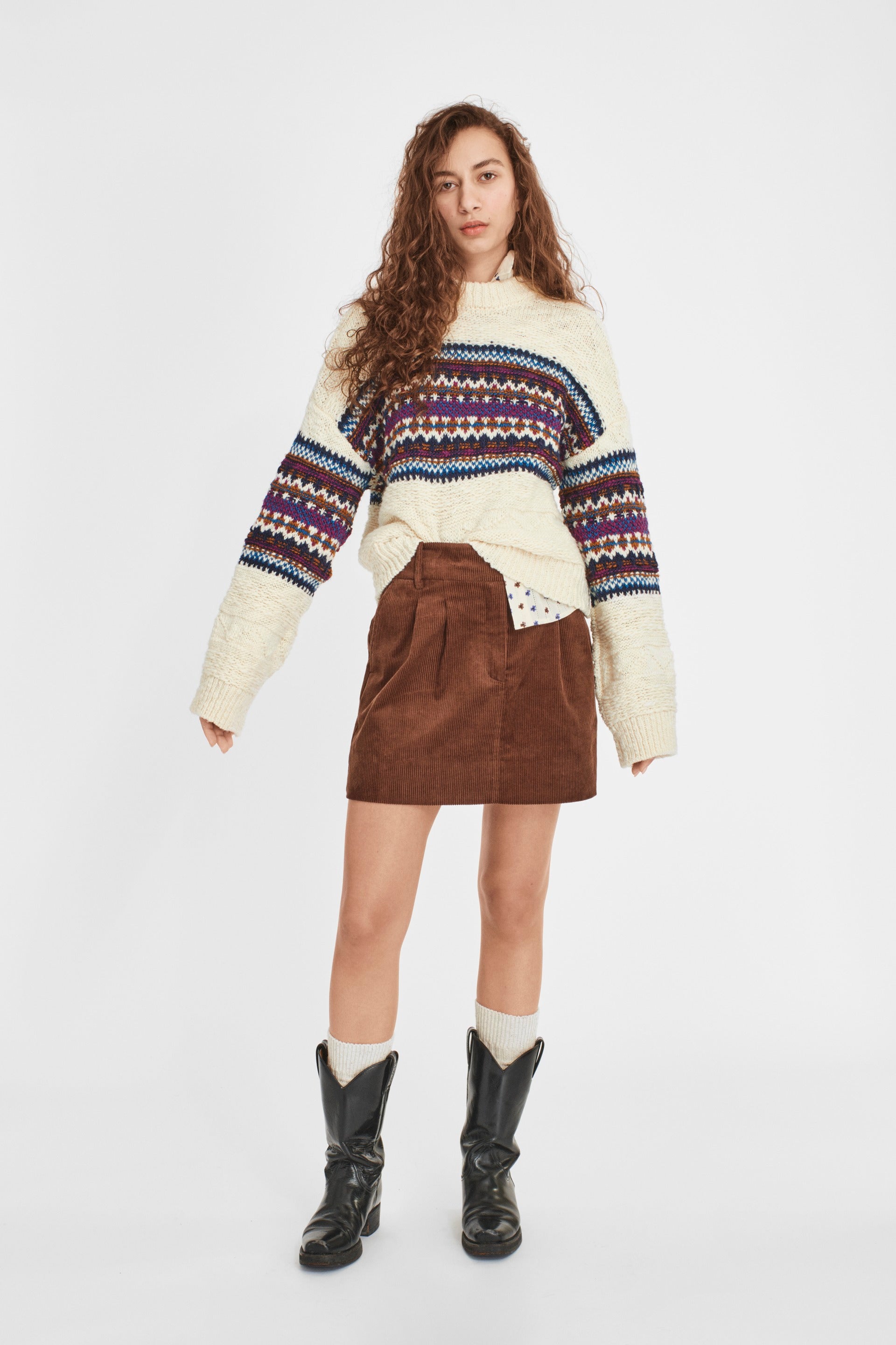 nué notes Jarl Crewneck Knitwear 007 Egret