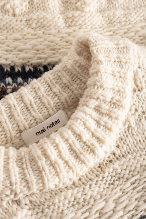 nué notes Jarl Crewneck Knitwear 007 Egret