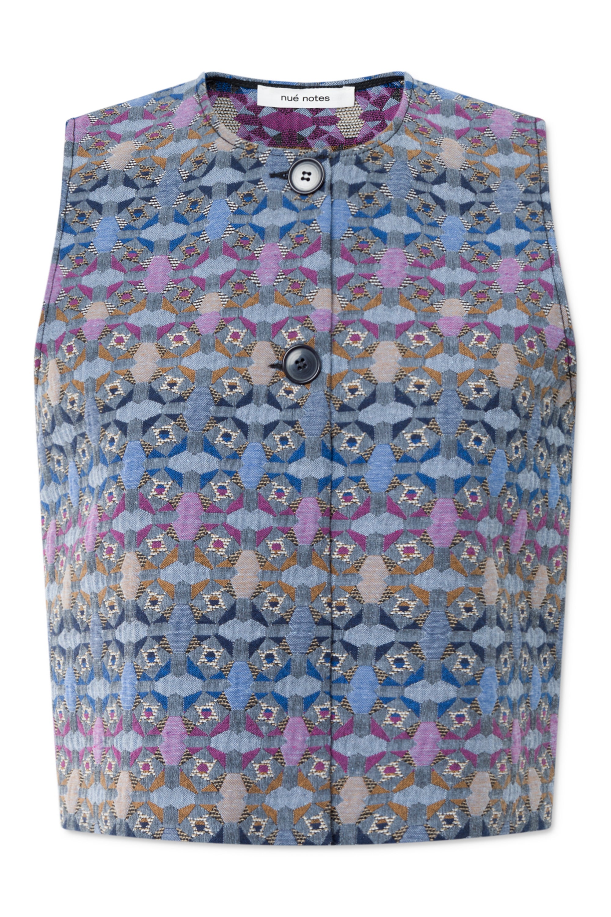 nué notes Jasper Vest Blouses 531 Multi Denim