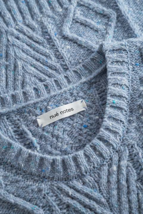 nué notes Khloe Vest - Provincial Blue Knitwear 466 Provincial Blue