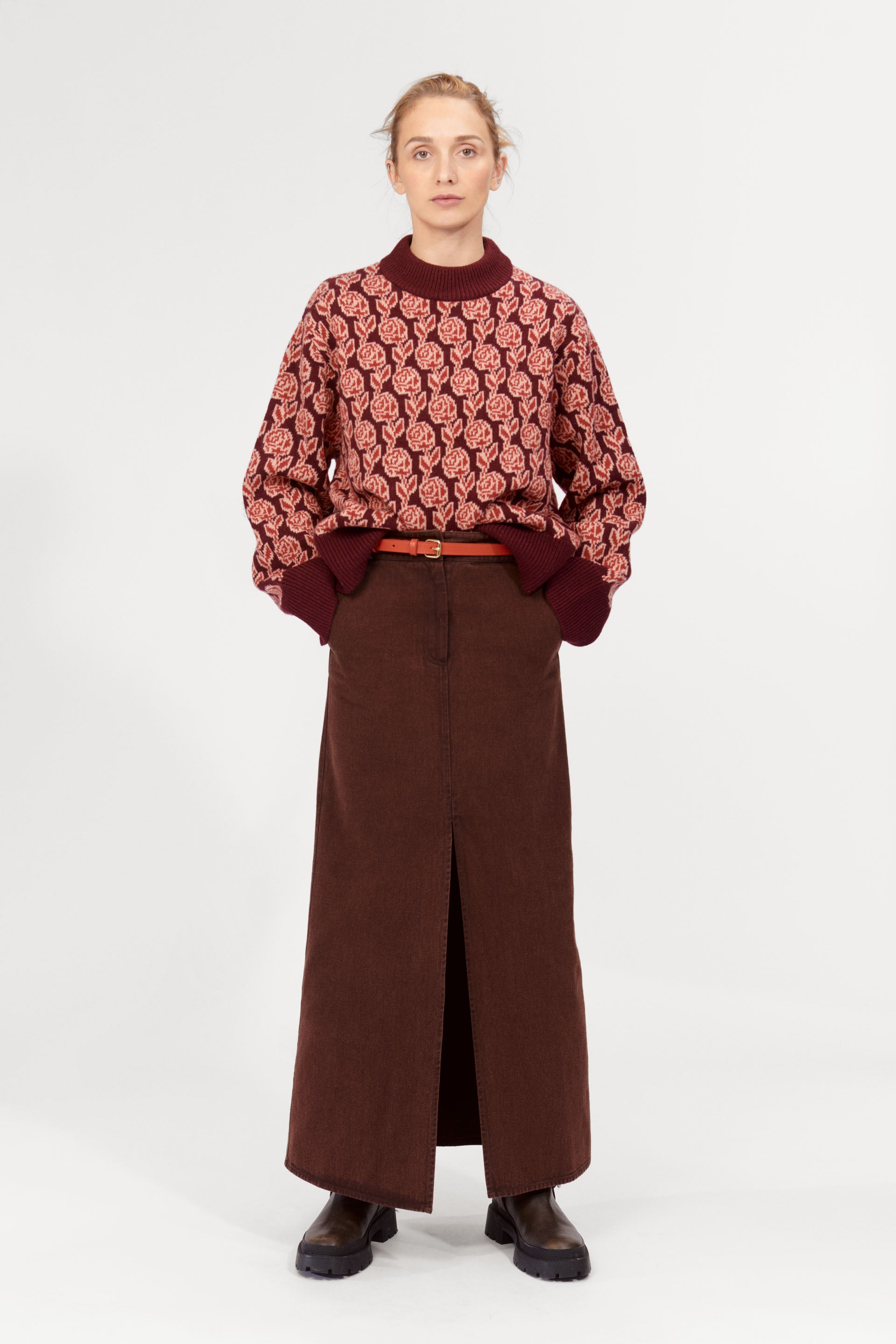 nué notes Larissa Skirt Skirts 755 Coffee Bean