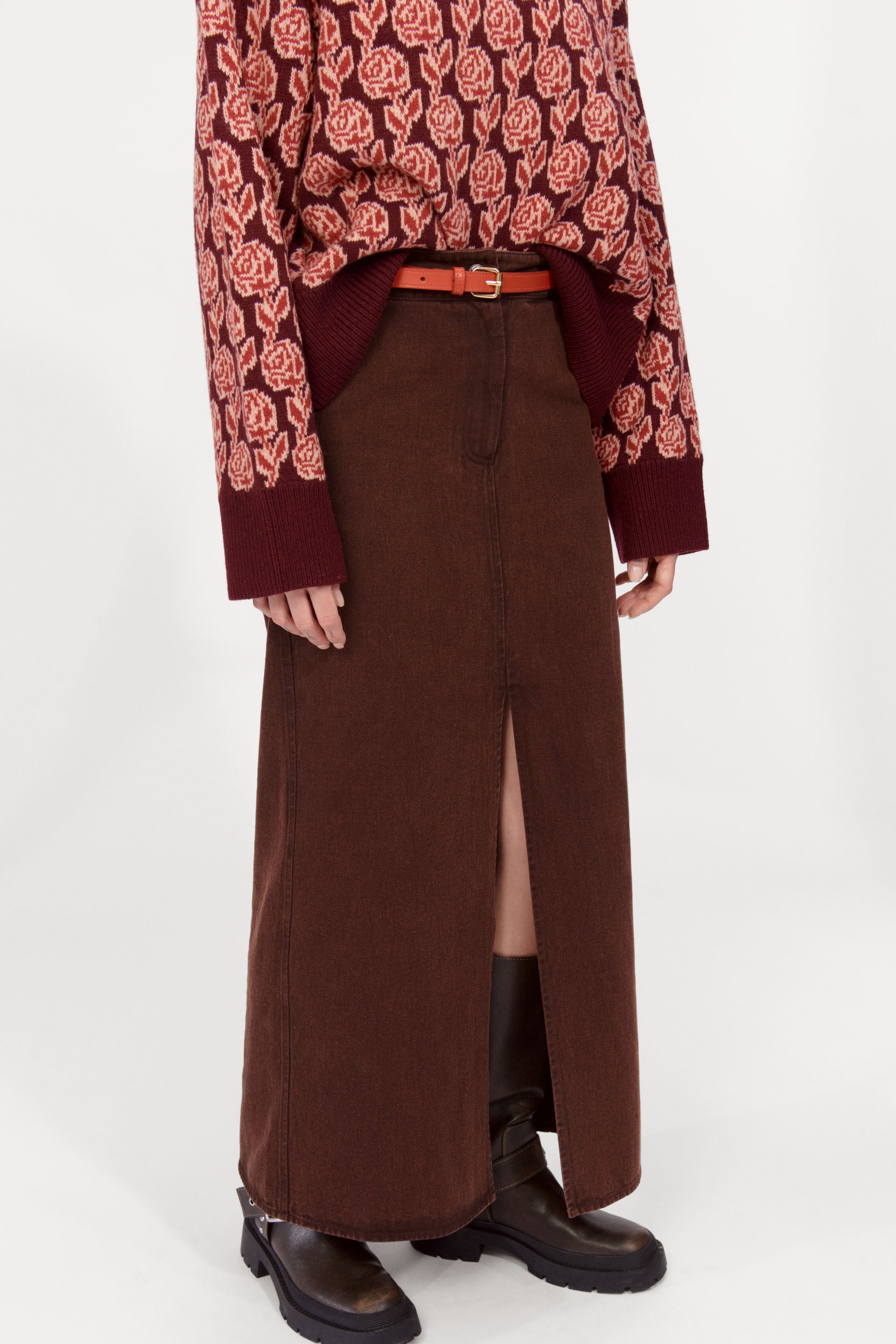 nué notes Larissa Skirt Skirts 755 Coffee Bean