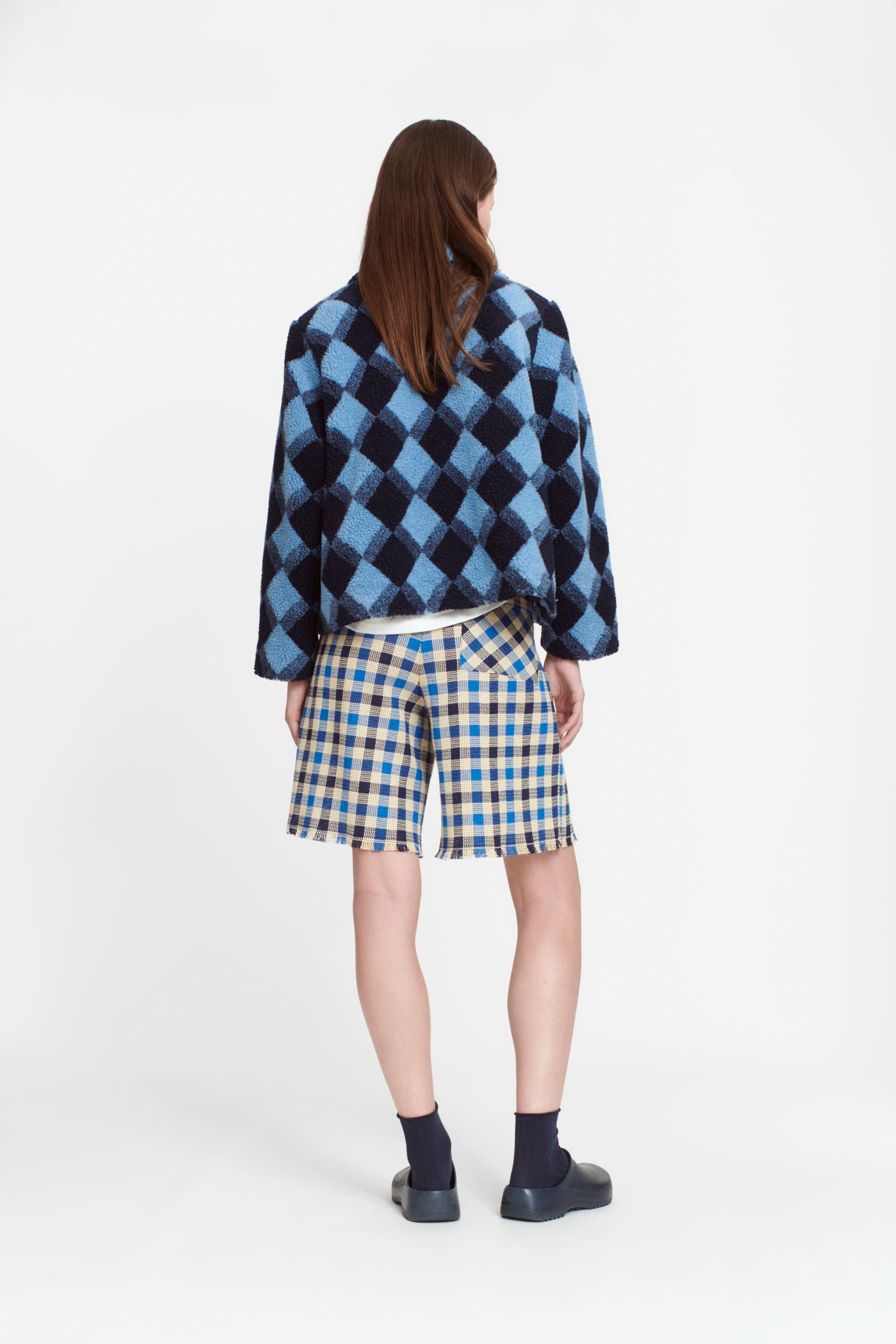 nué notes Laurent Shorts Shorts 422 Blue Check
