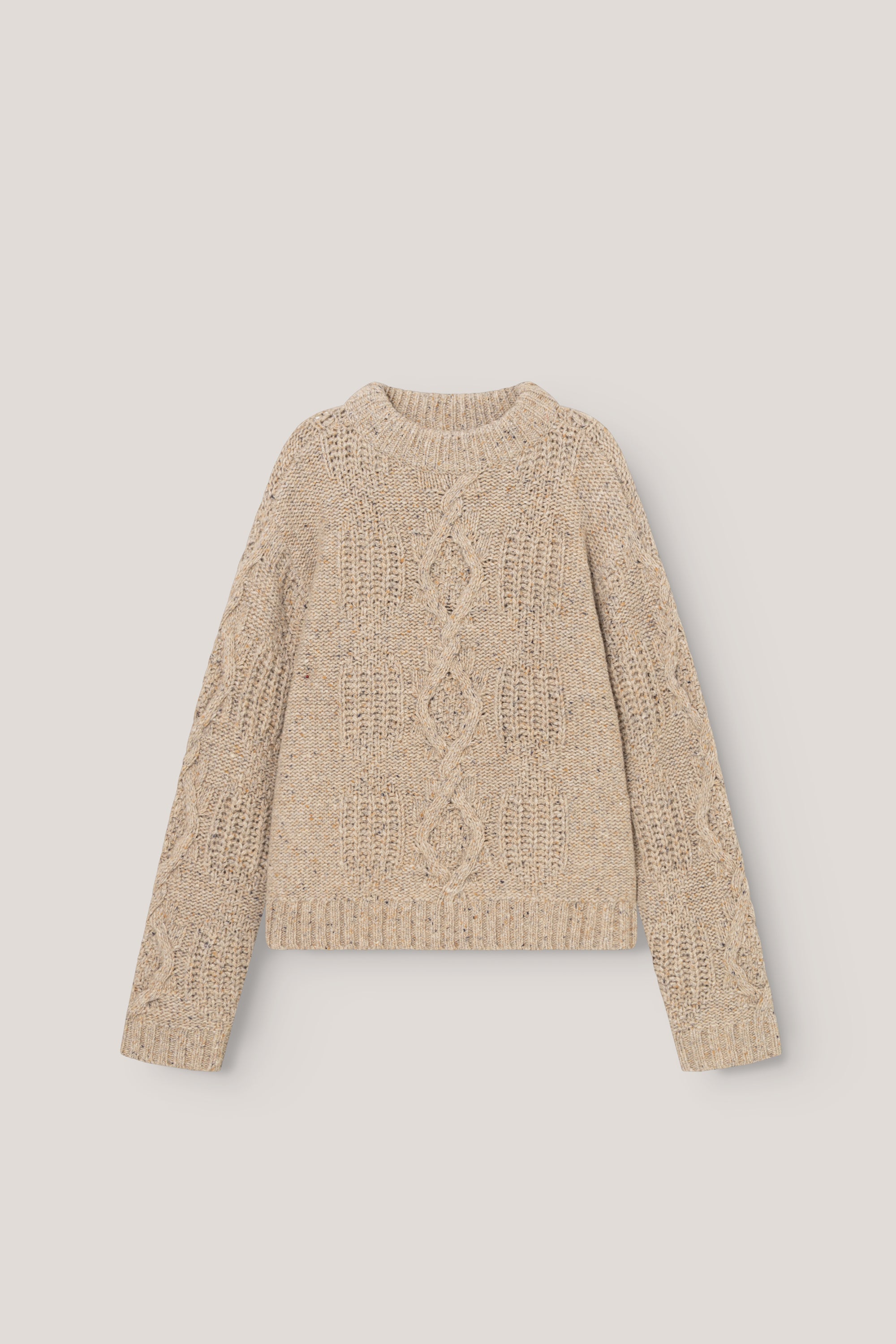 nué notes Leskino Crewneck Turtleneck 022 Oatmeal