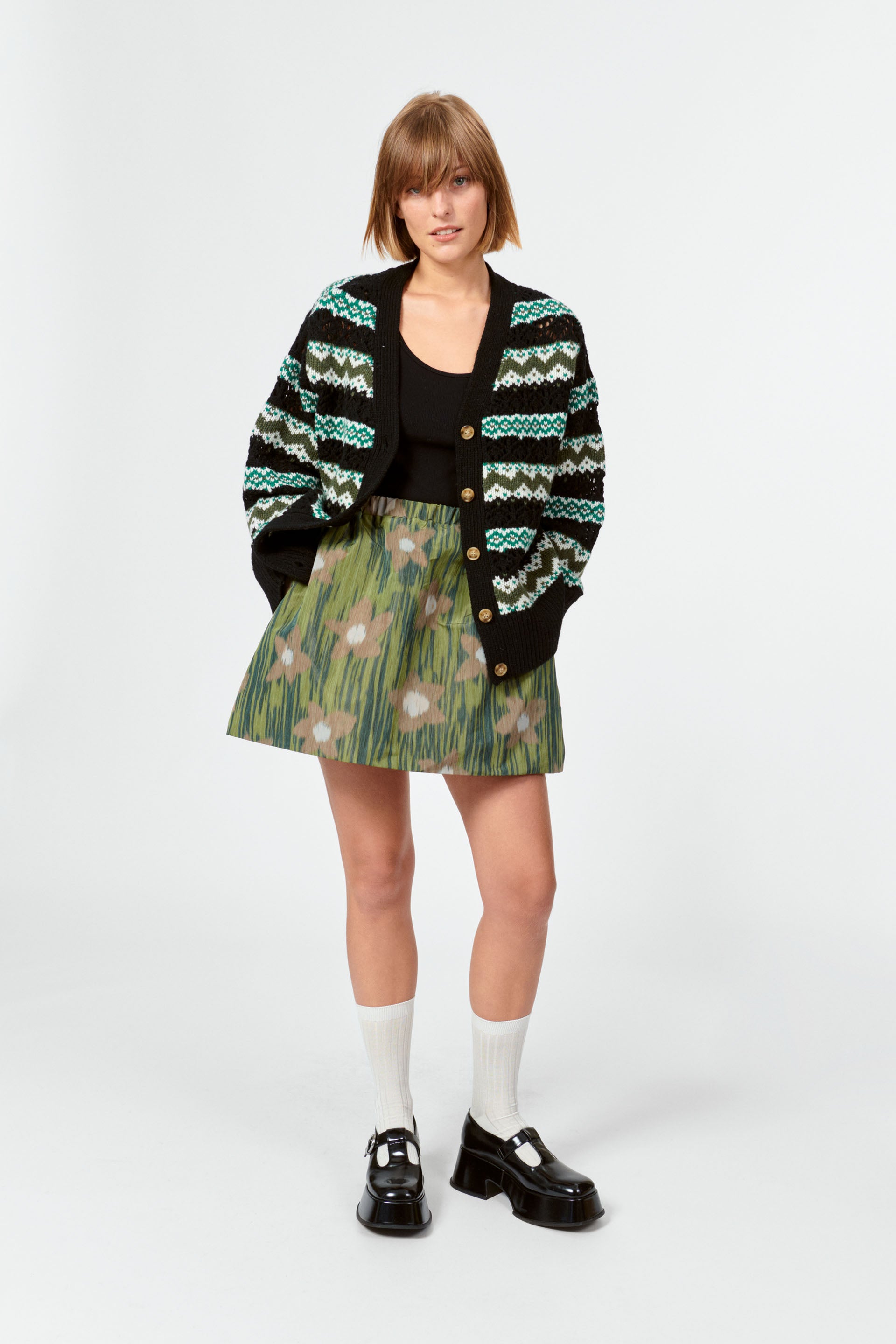 nué notes Luca Cardigan Knitwear 999 Black