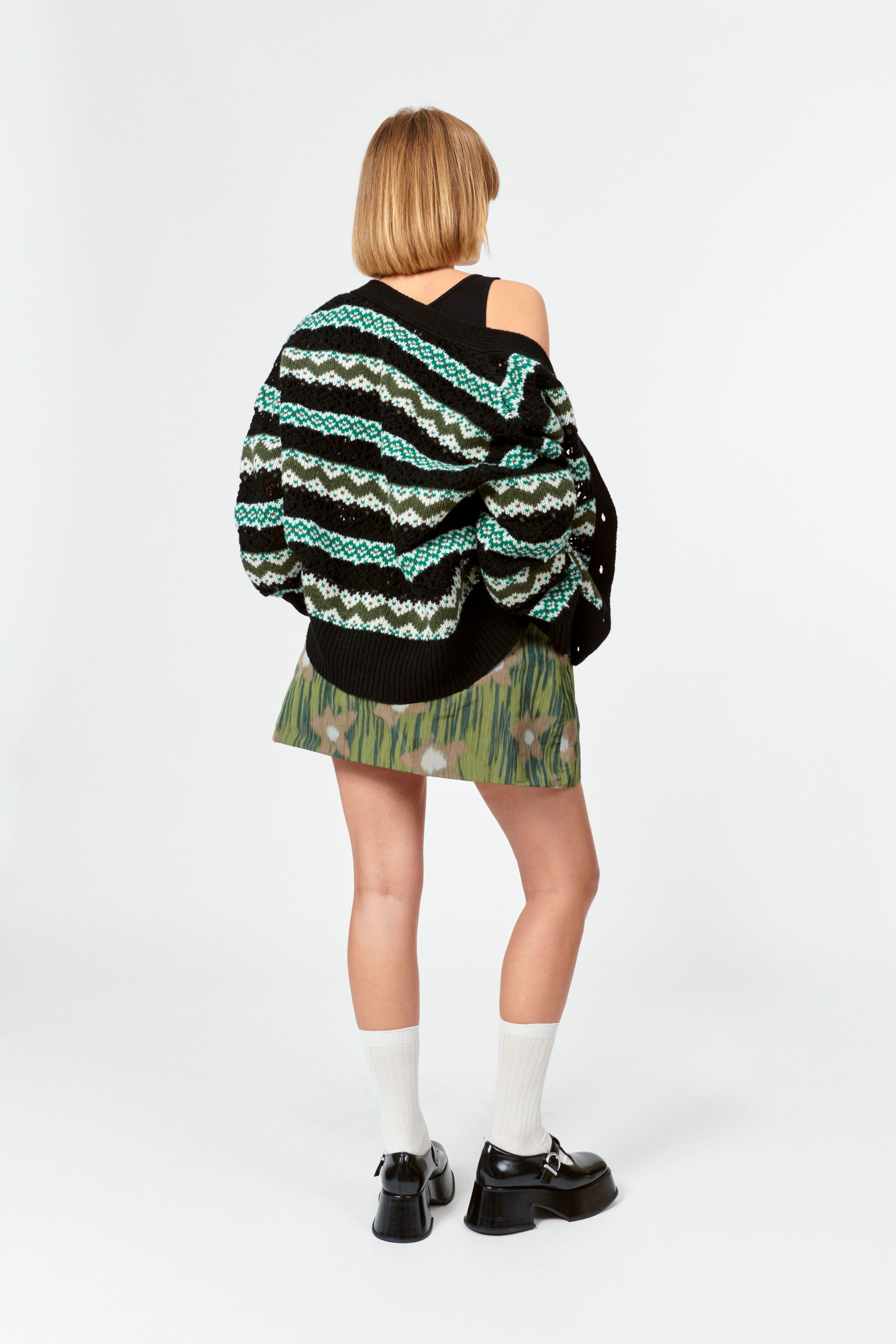 nué notes Luca Cardigan Knitwear 999 Black