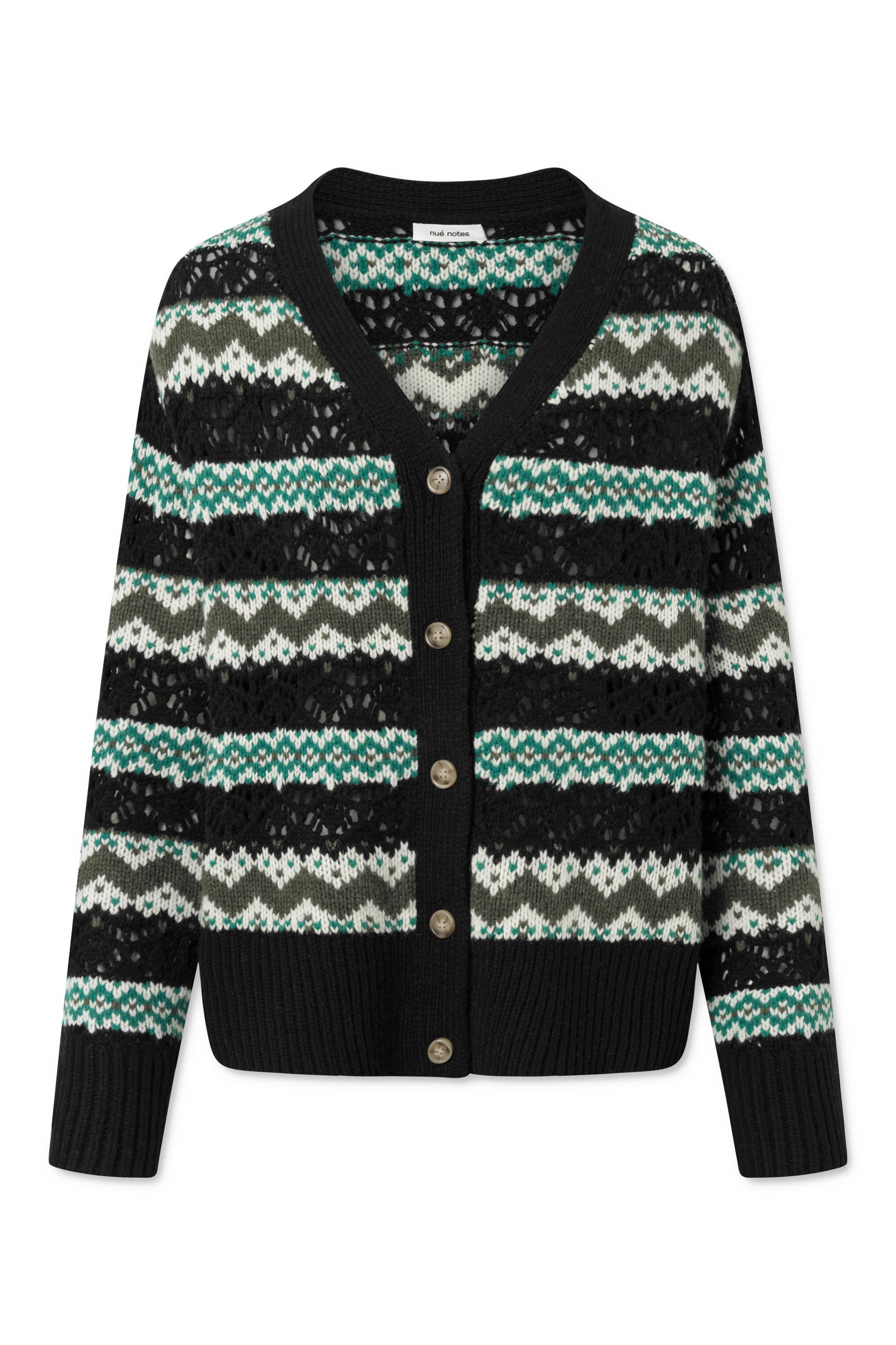 nué notes Luca Cardigan Knitwear 999 Black