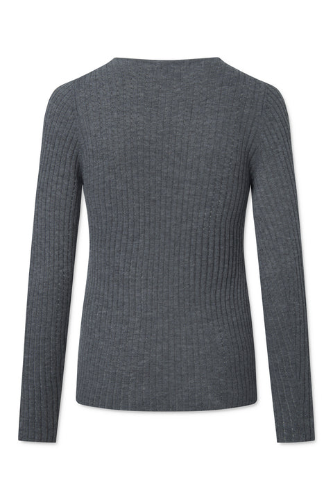 nué notes Magnus Knitwear 930 Dark Grey Melange