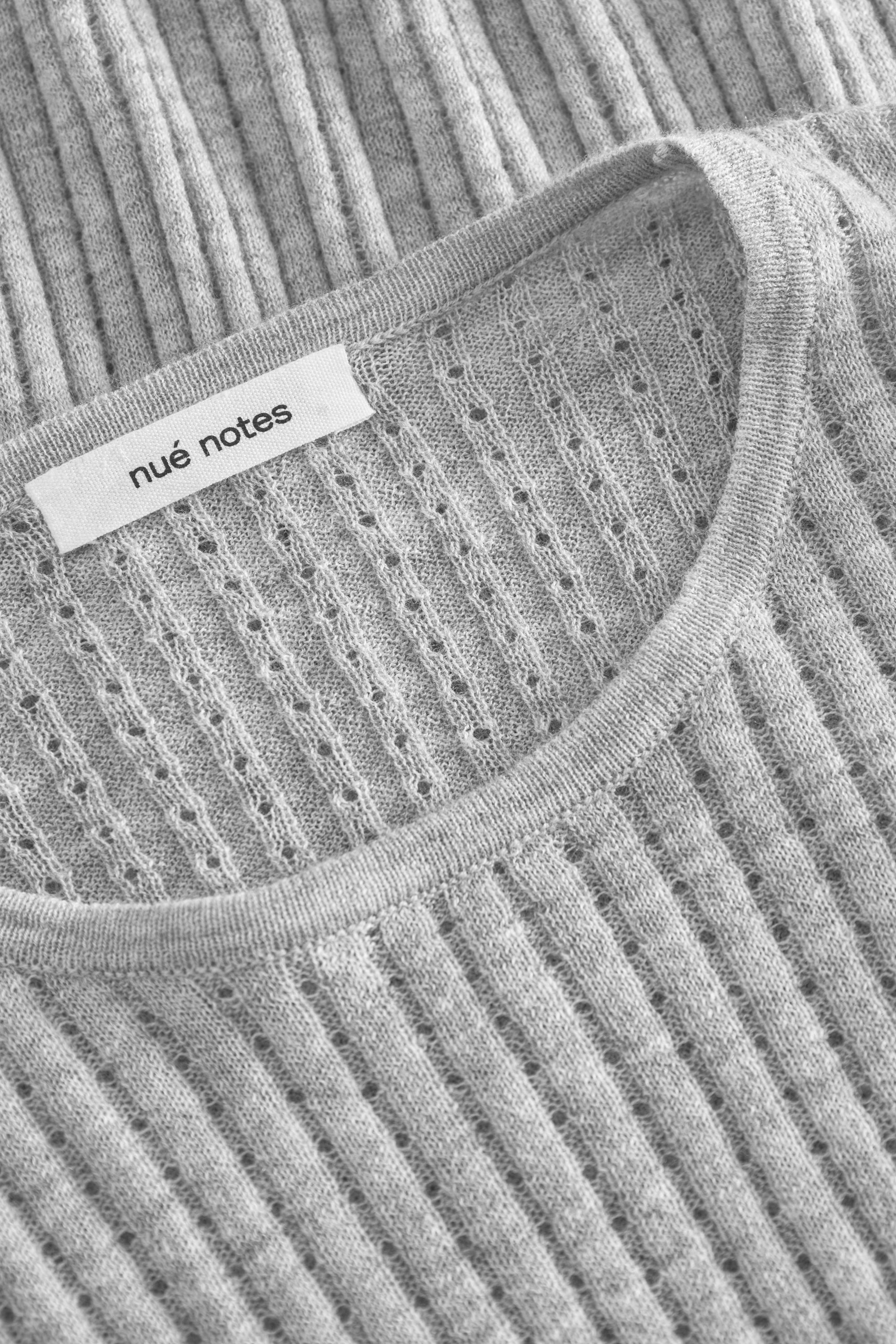 nué notes Magnus Knitwear 056 Light Grey Melange