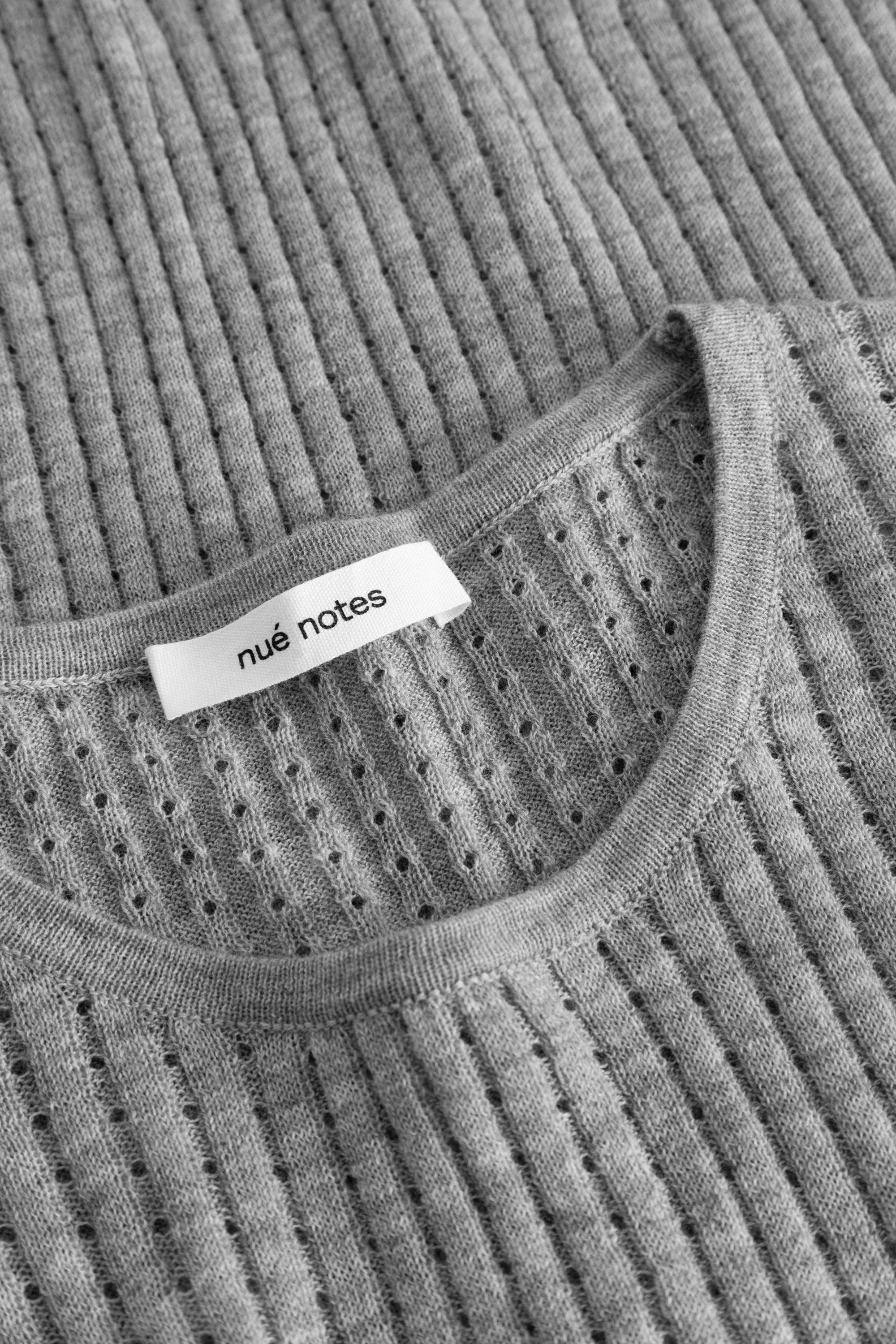 nué notes Magnus Crewneck Pullovers 056 Light Grey Melange