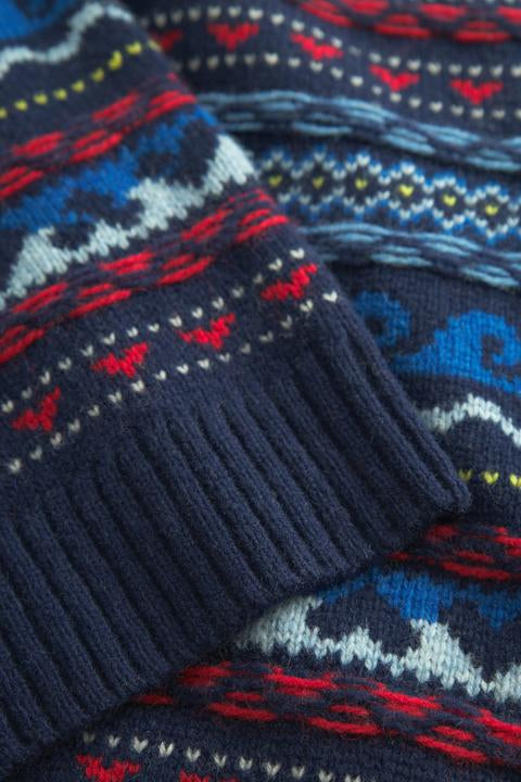 nué notes Malik Vest Knitwear 937 Navy Multi Knit