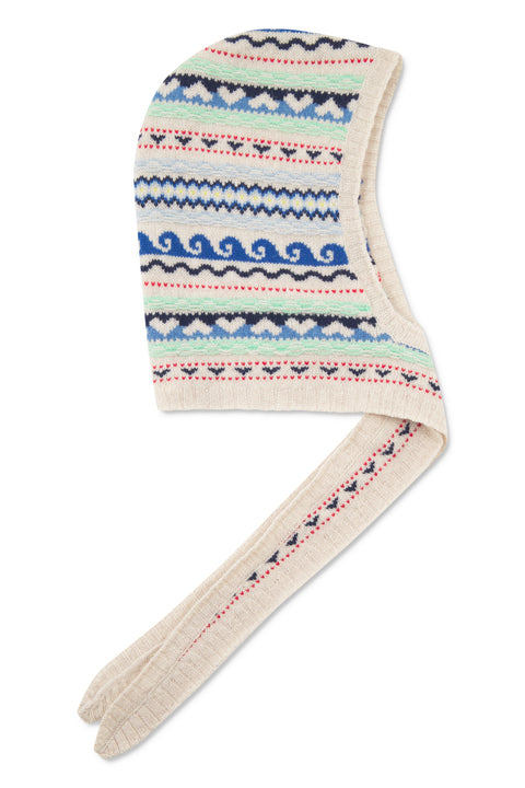 nué notes Mario Balaclava Accessories 936 Egret Multi Knit