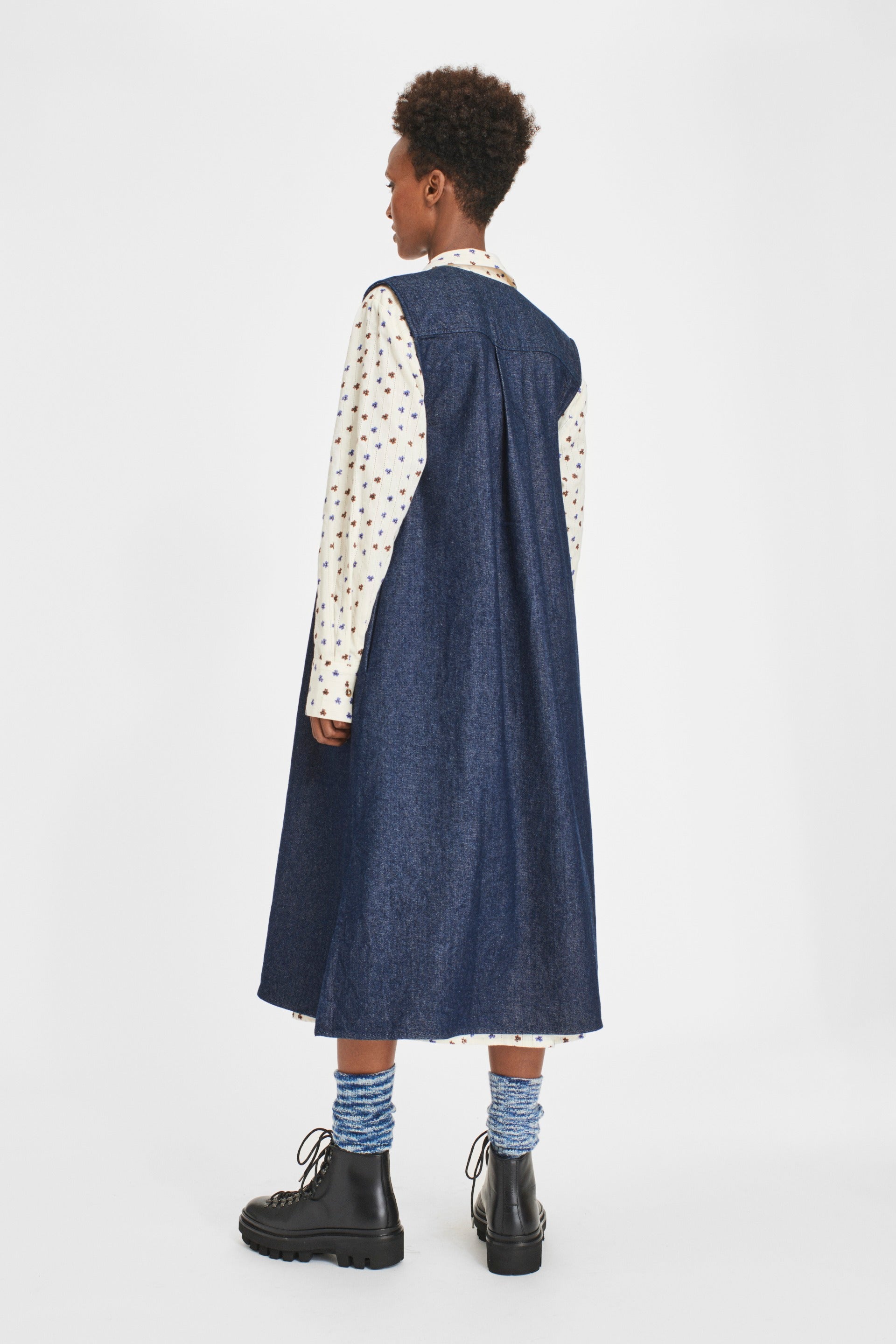 nué notes Maxa Vest OUTERWEAR 447 Dark Denim