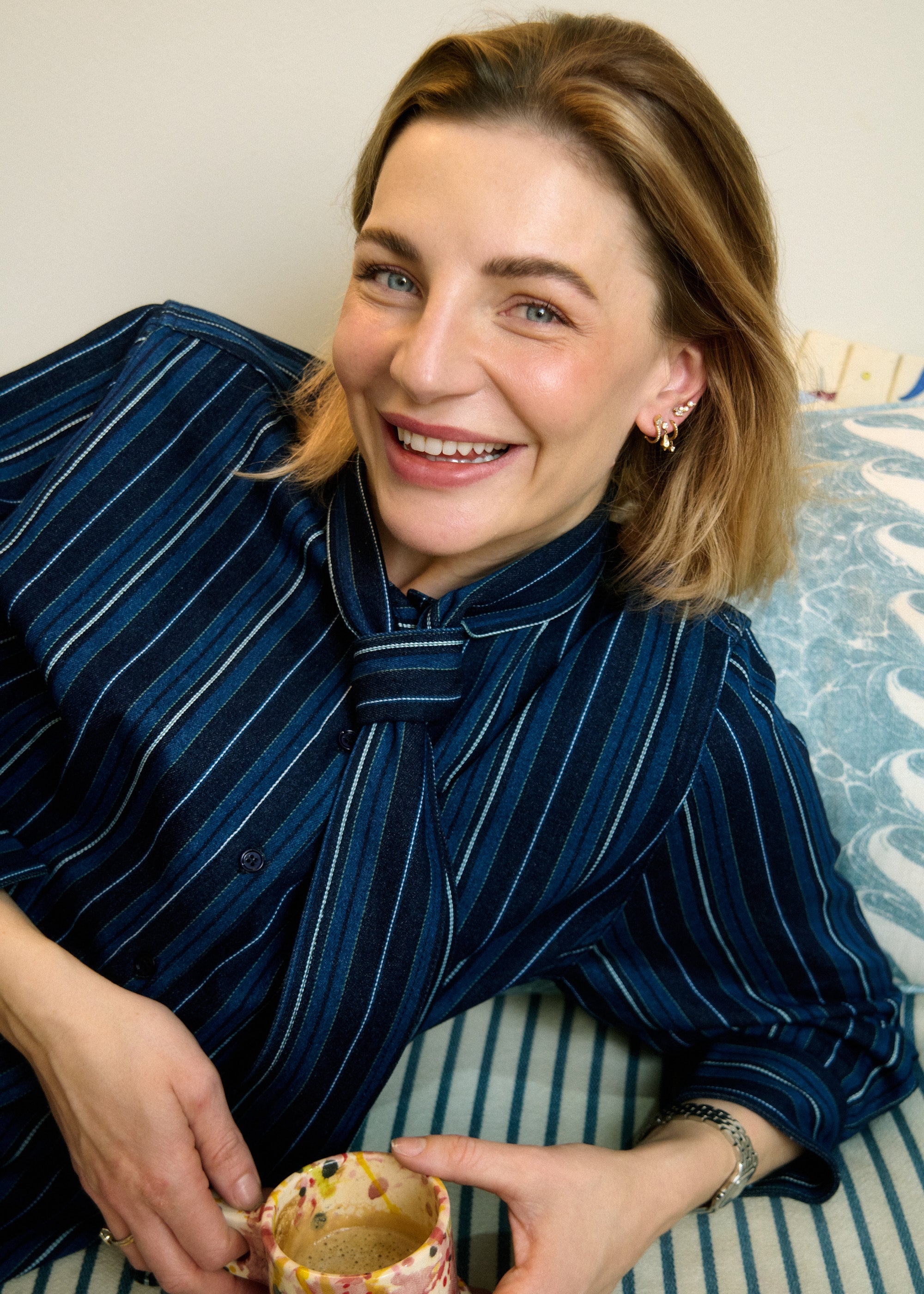 nué notes Missouri Shirt Shirts 558 Denim Stripe