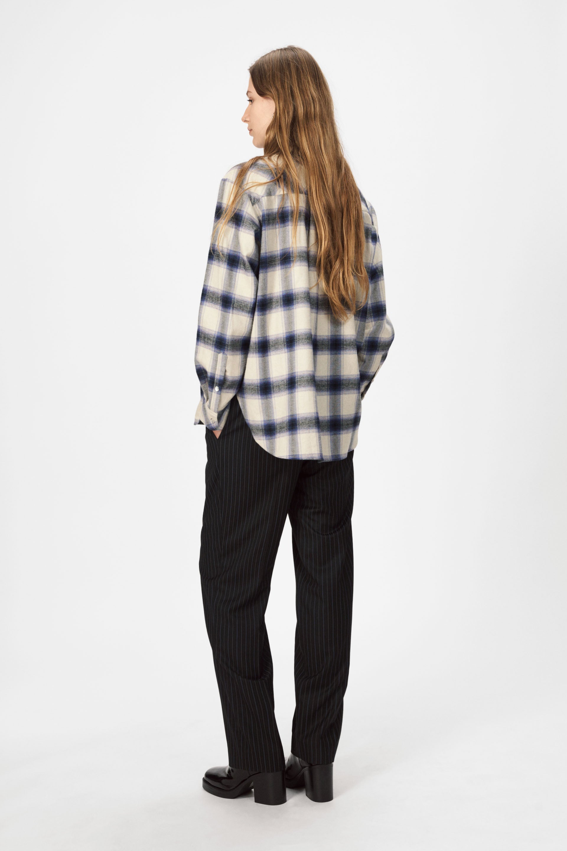 nué notes Montreal Shirt Shirts 969 Navy Multi Check