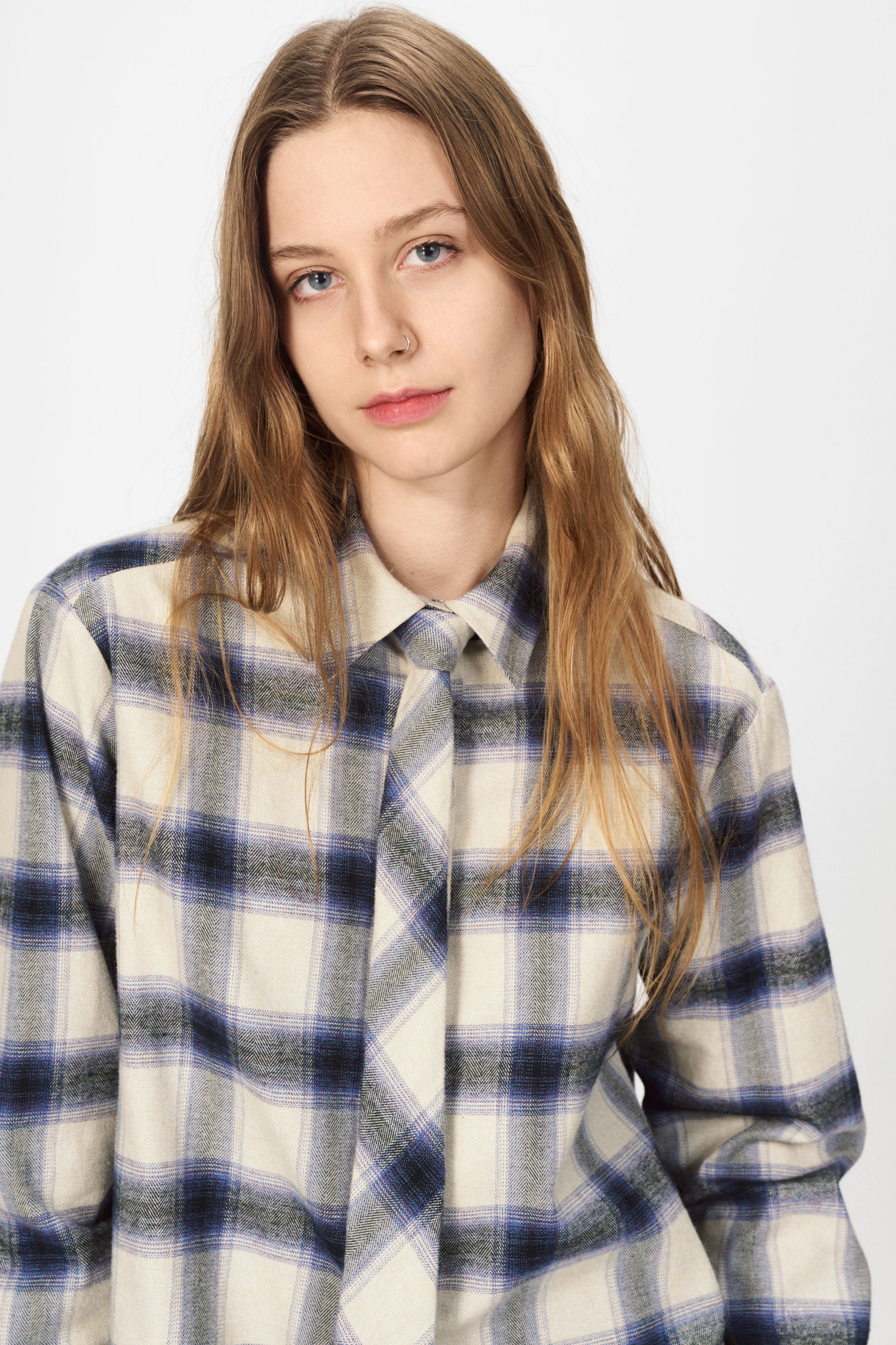 nué notes Montreal Shirt Shirts 969 Navy Multi Check