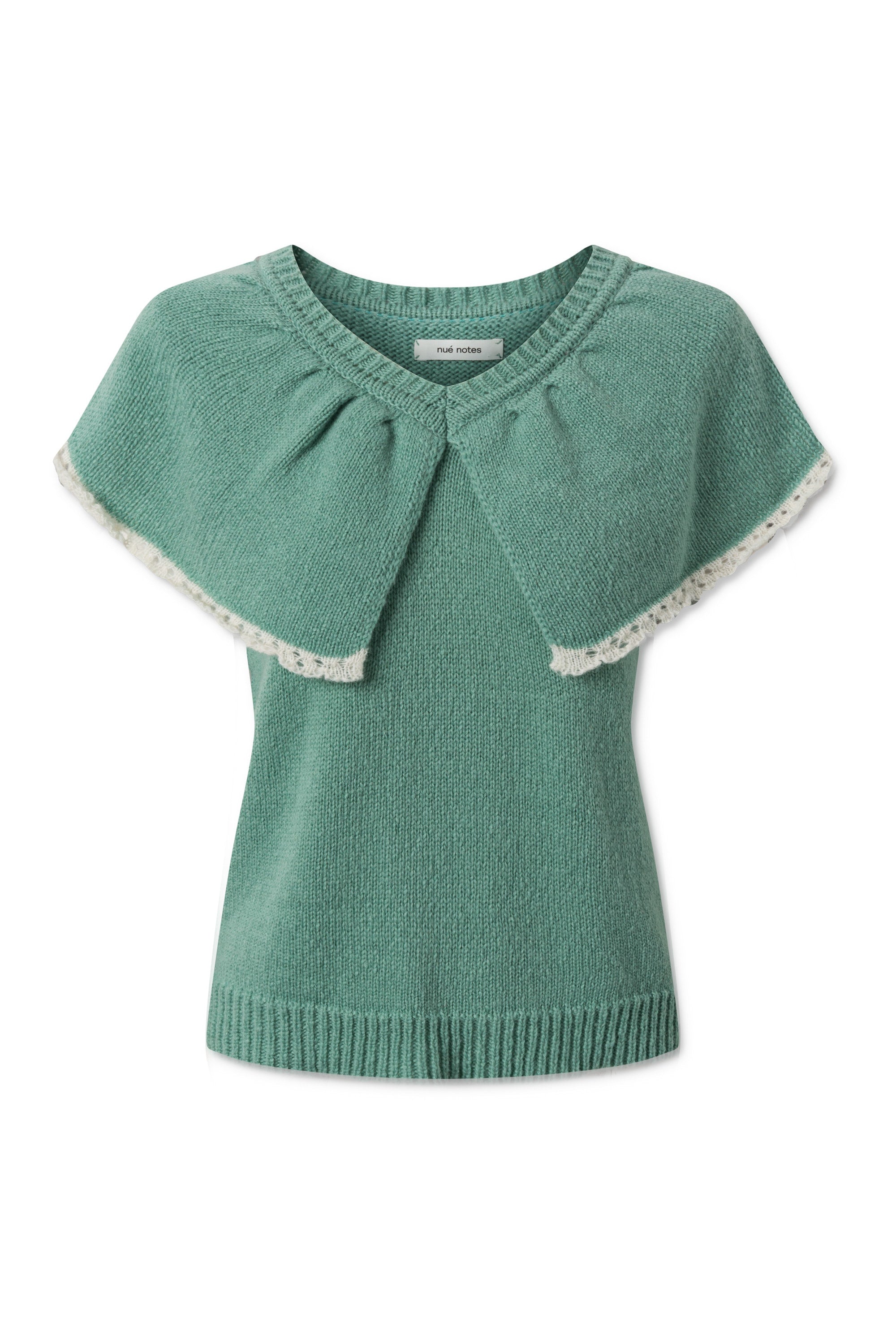 nué notes Nancy Waist Coat - Mint KNITWEAR 629 Mint