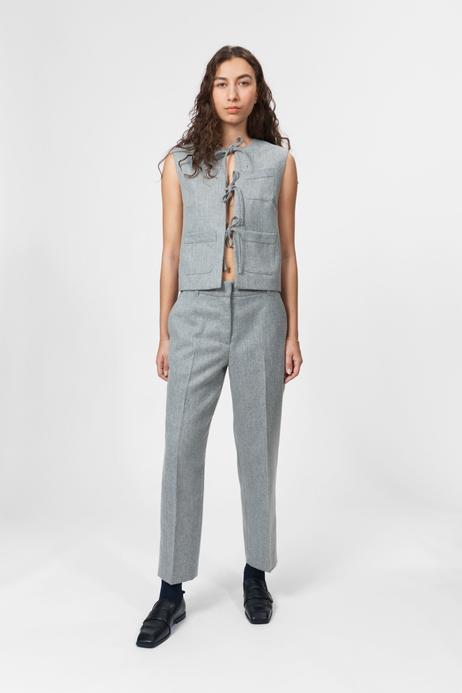 nué notes Odesa Vest Vest 819 Grey Melange