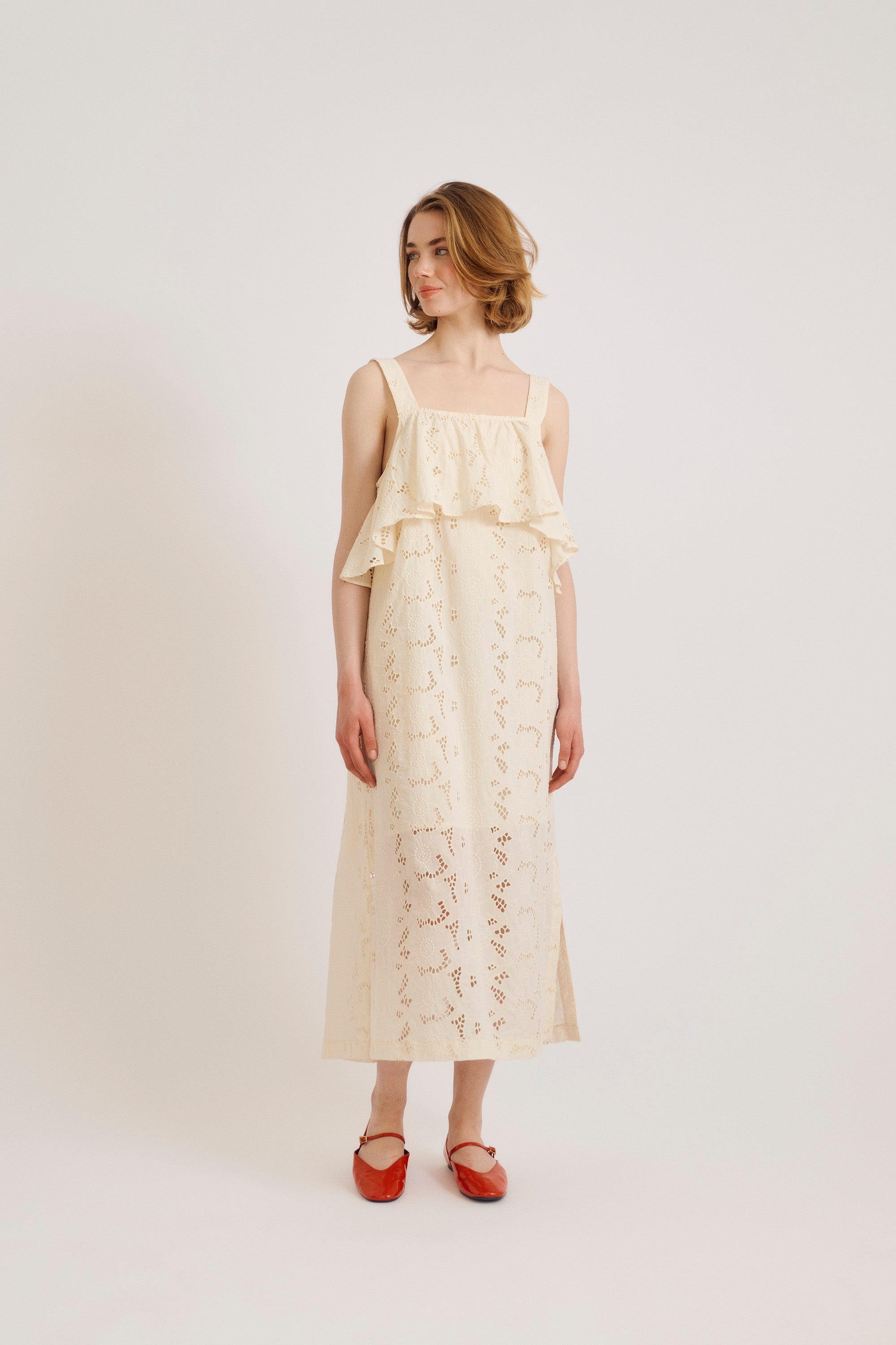 nué notes Osuna Dess Dress 007 Egret
