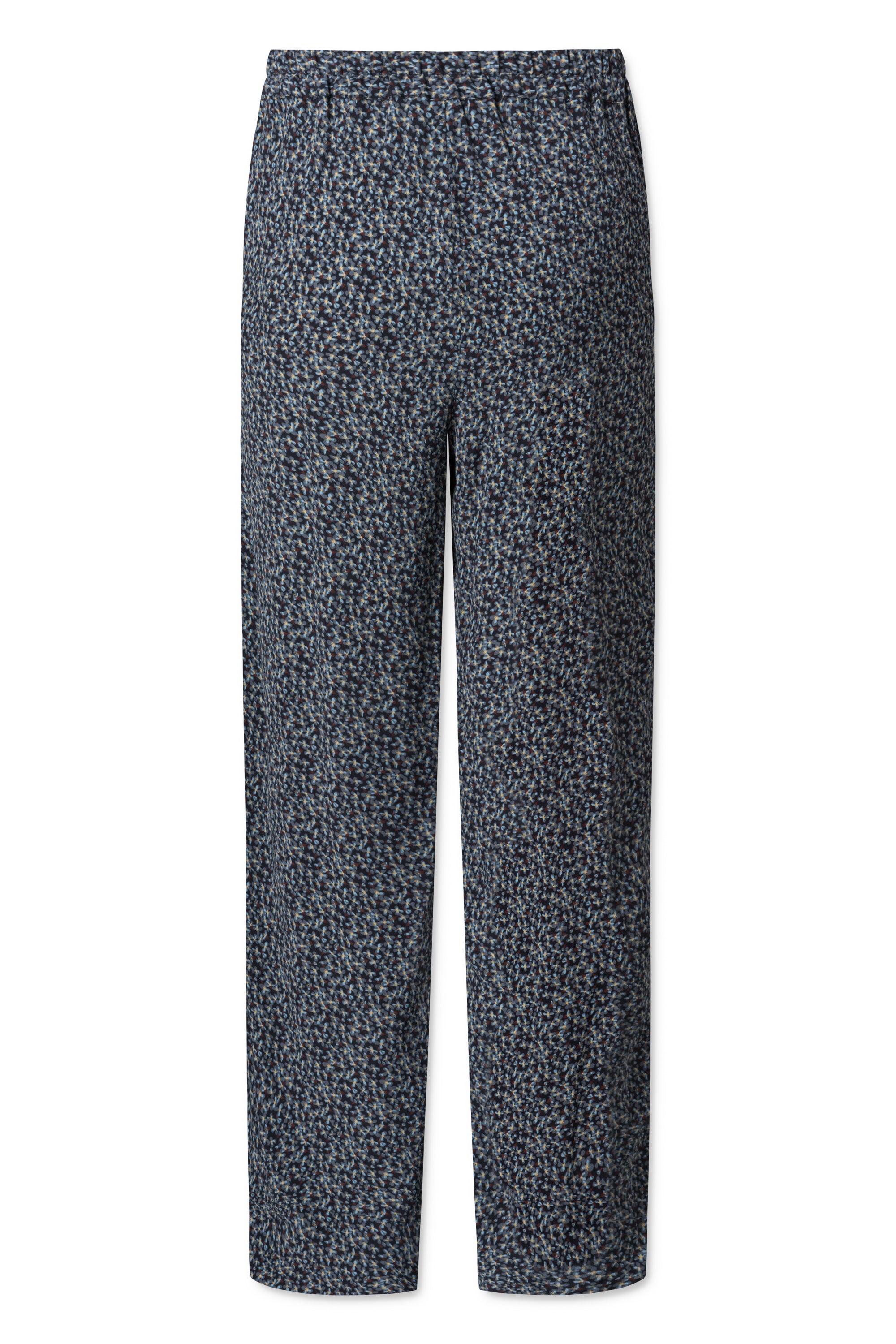 nué notes Pablo Pants - Black Flowered 040 MULTI BLACK