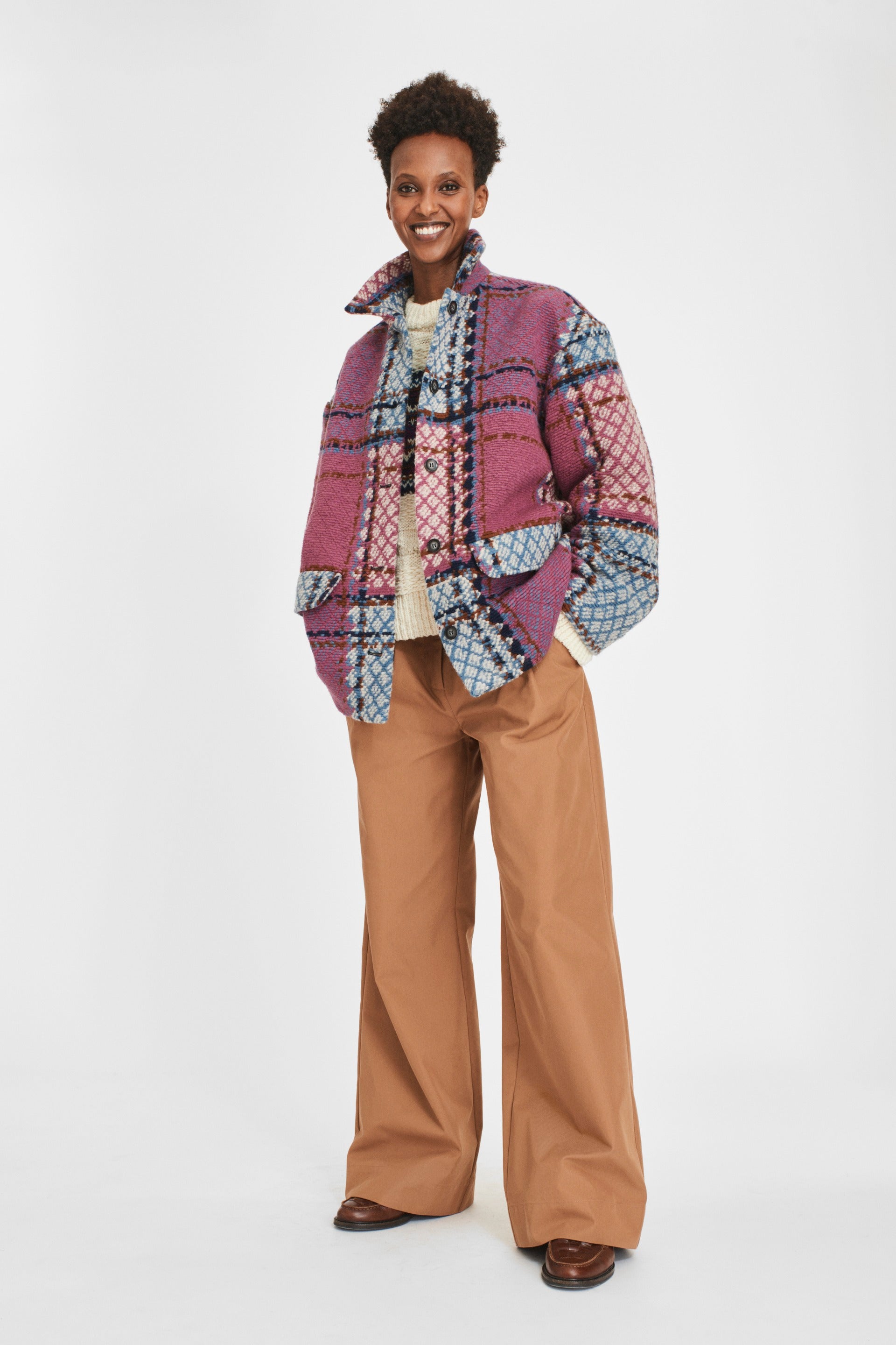 nué notes Parco Jacket Outerwear 346 Cyclamen