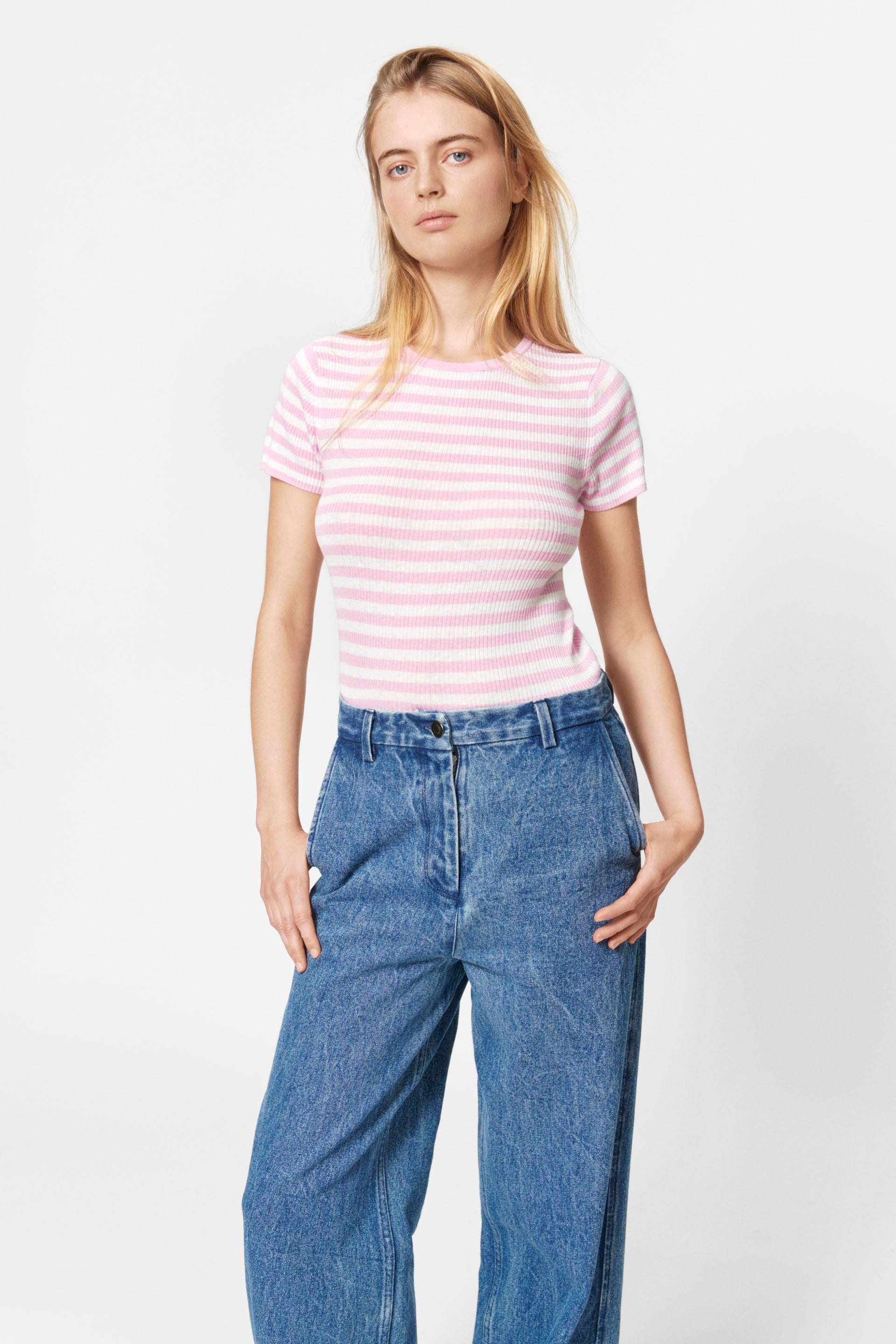 nué notes Porter Pants 406 Denim Blue