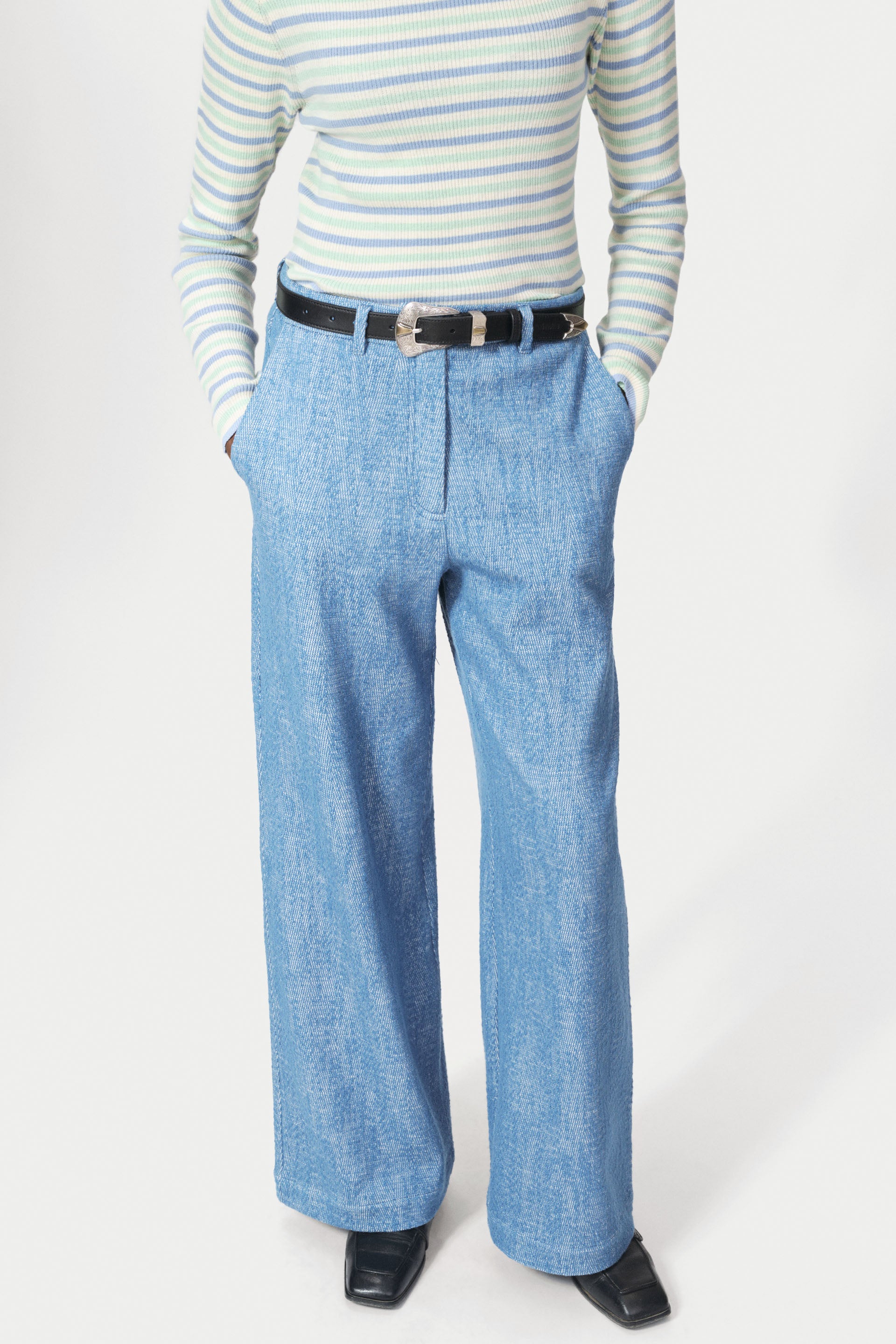 nué notes Porter Pants Pants 556 Federal Blue