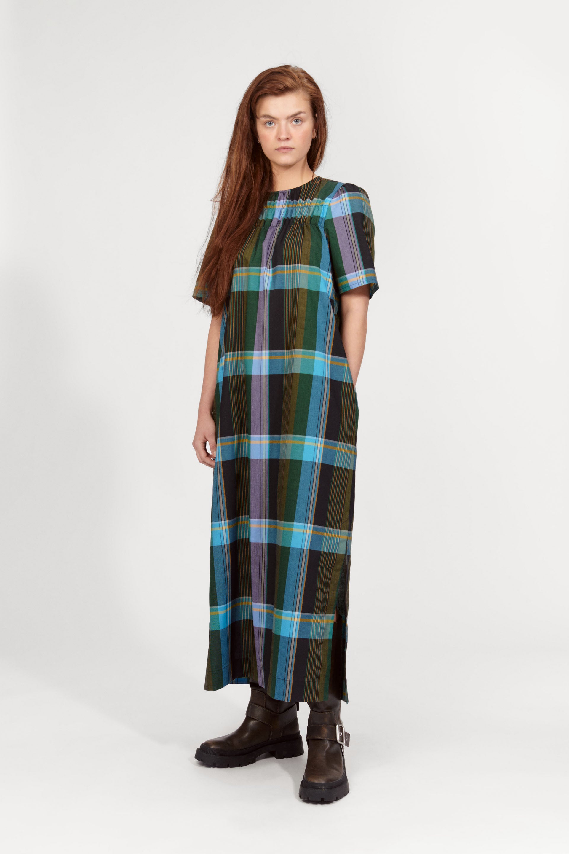 nué notes Rome Dress DRESSES 944 Purple Check