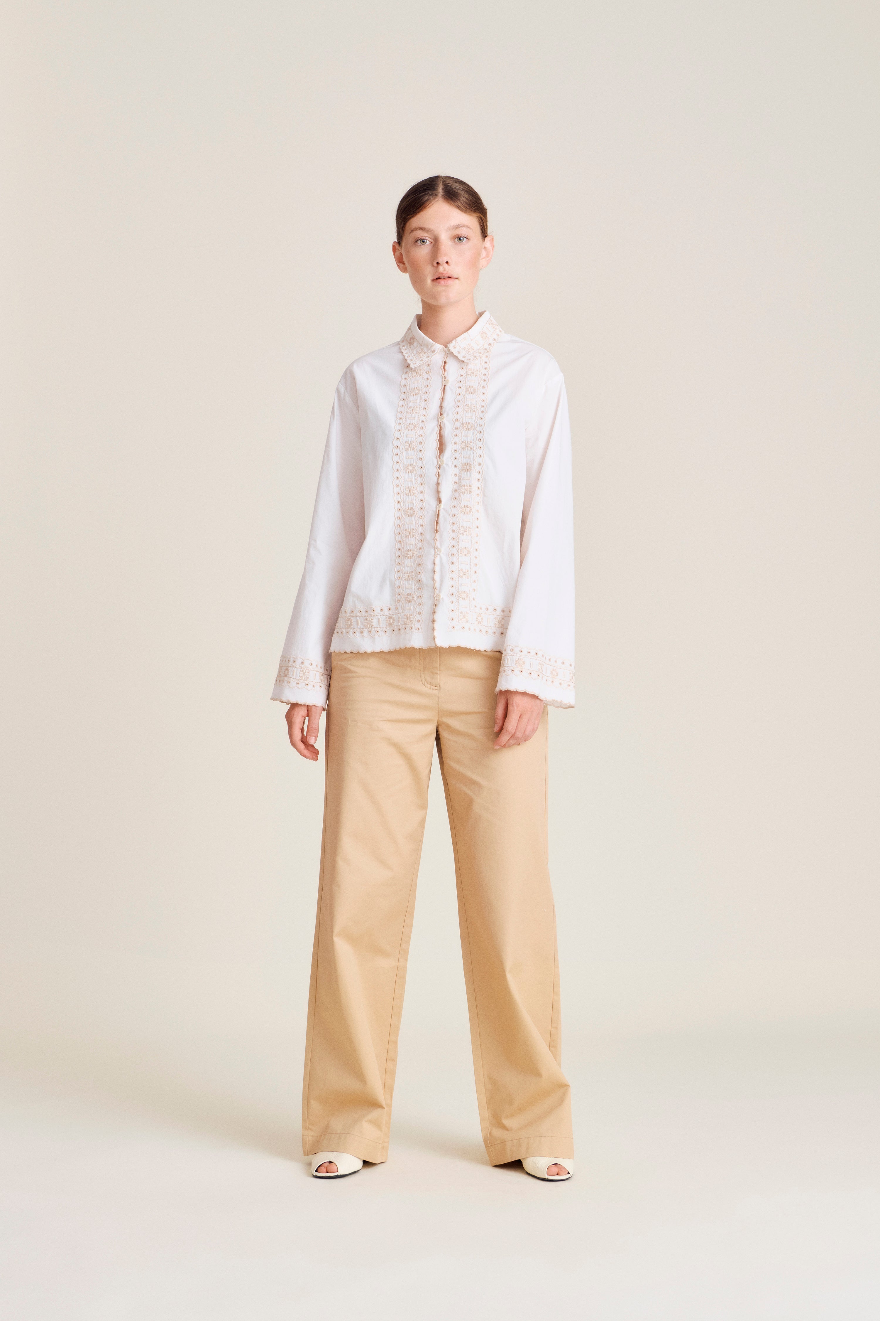 nué notes Rubio Shirt Shirt 007 Egret