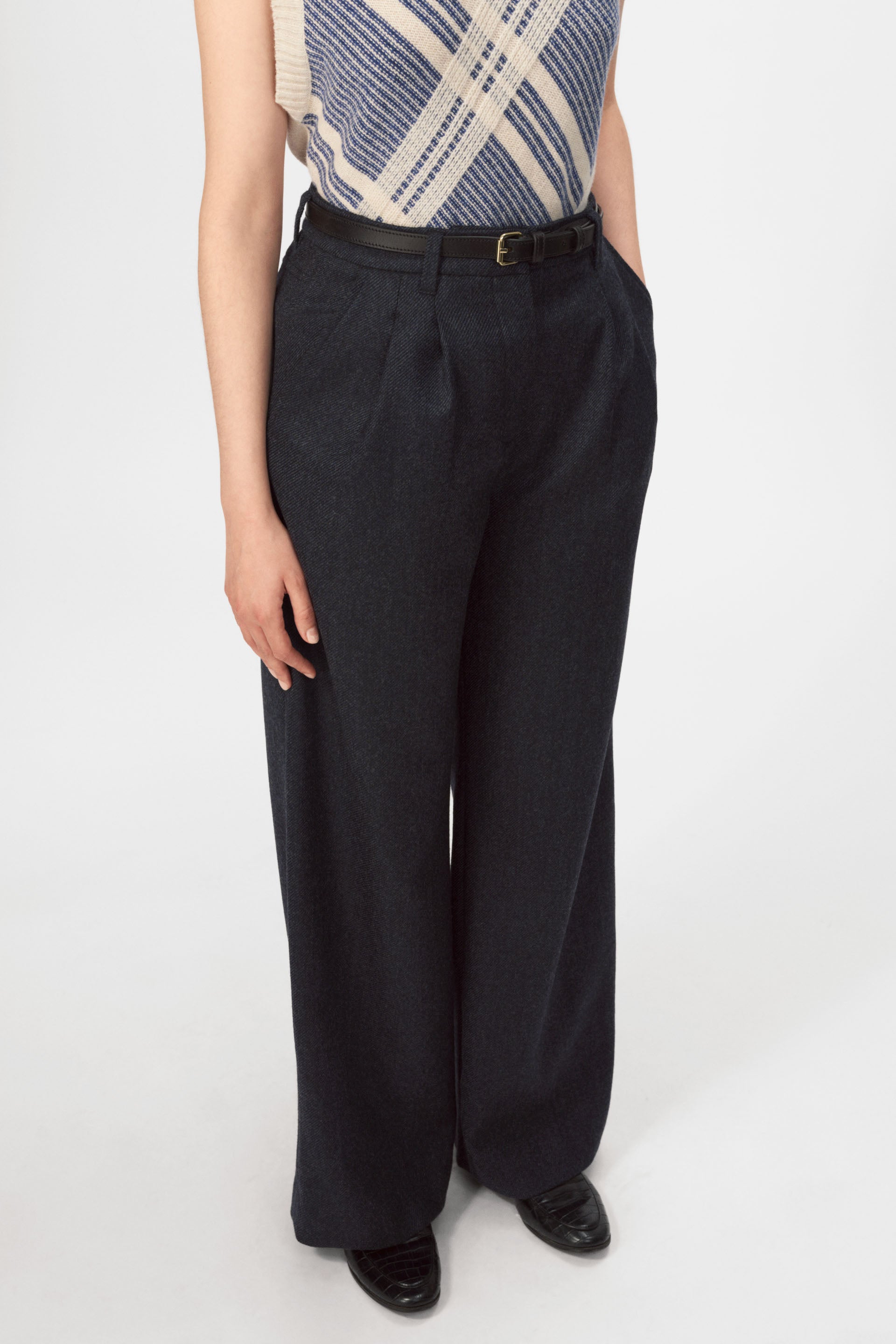 nué notes Russell Pants Pants 053 Steel Twill
