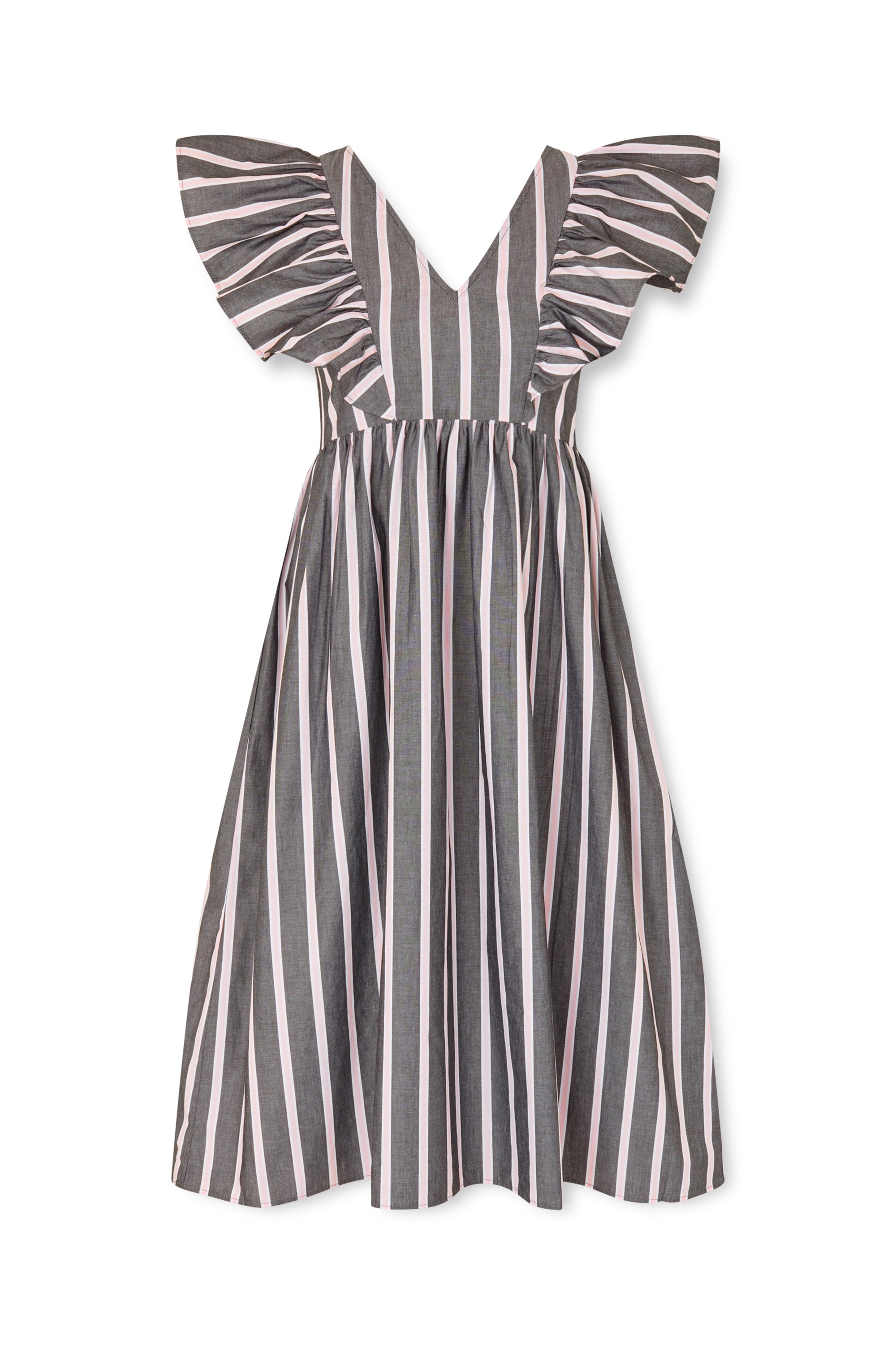 nué notes Salina Dress Dresses 954 Black Pink Stripe