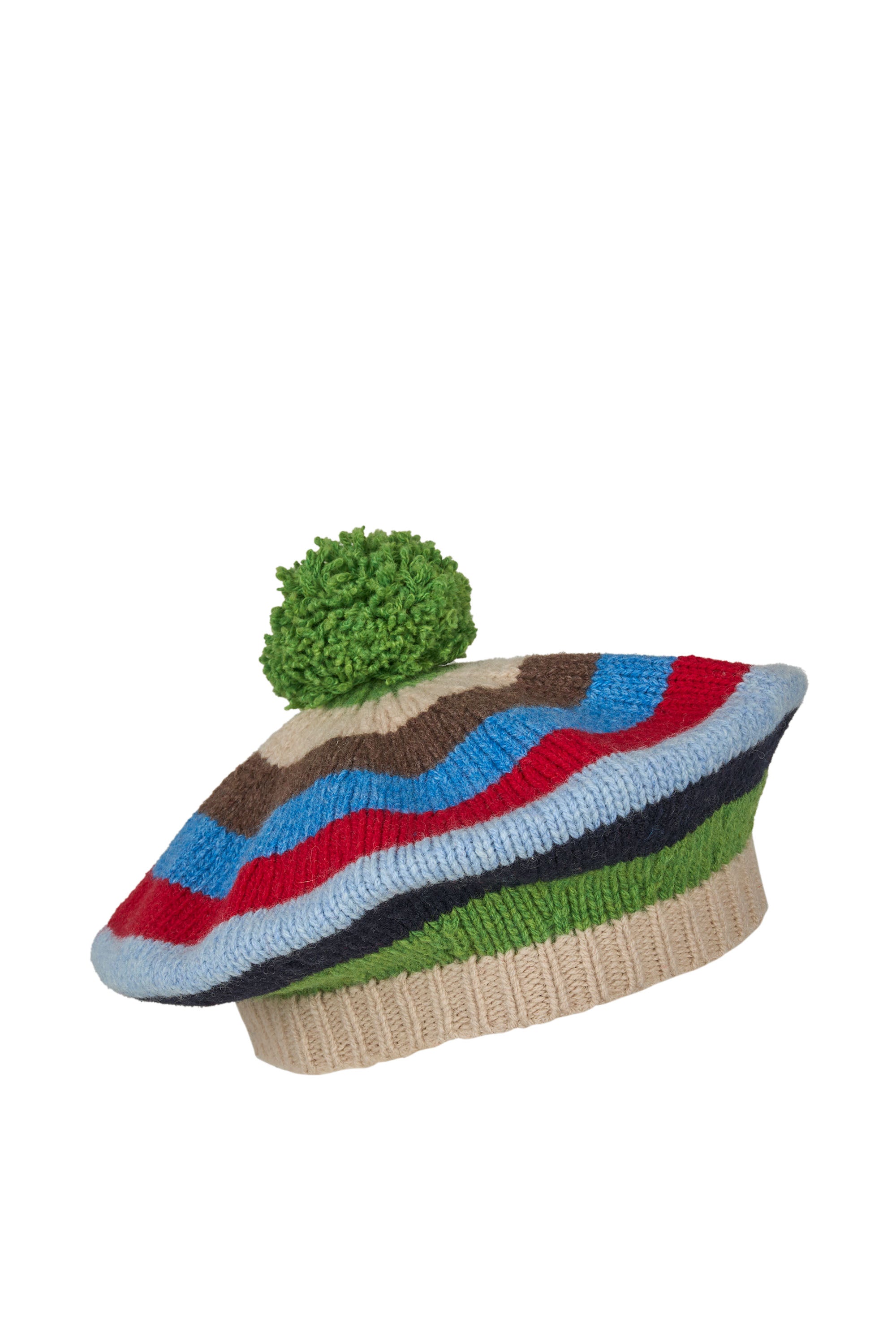 nué notes Sarajevo Beret Beanie 965 Multi Stripe