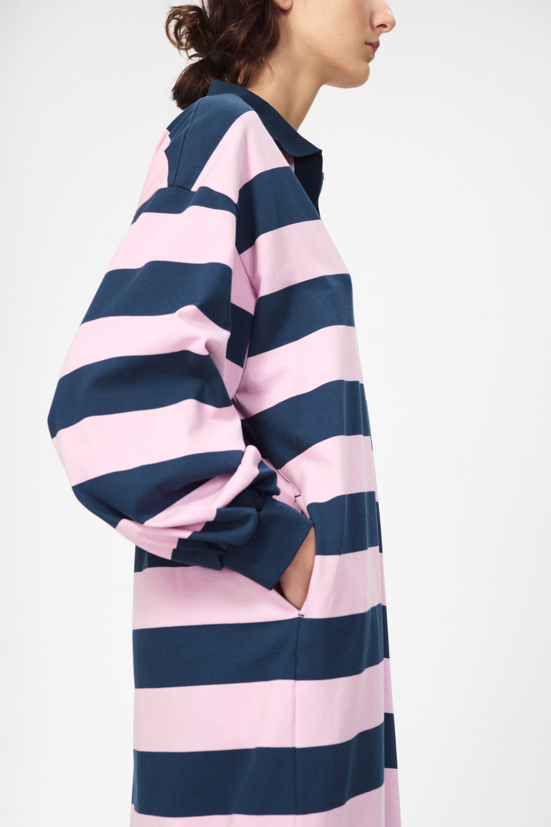 nué notes Sibiu Dress Dresses 967 Navy Pink Stripe