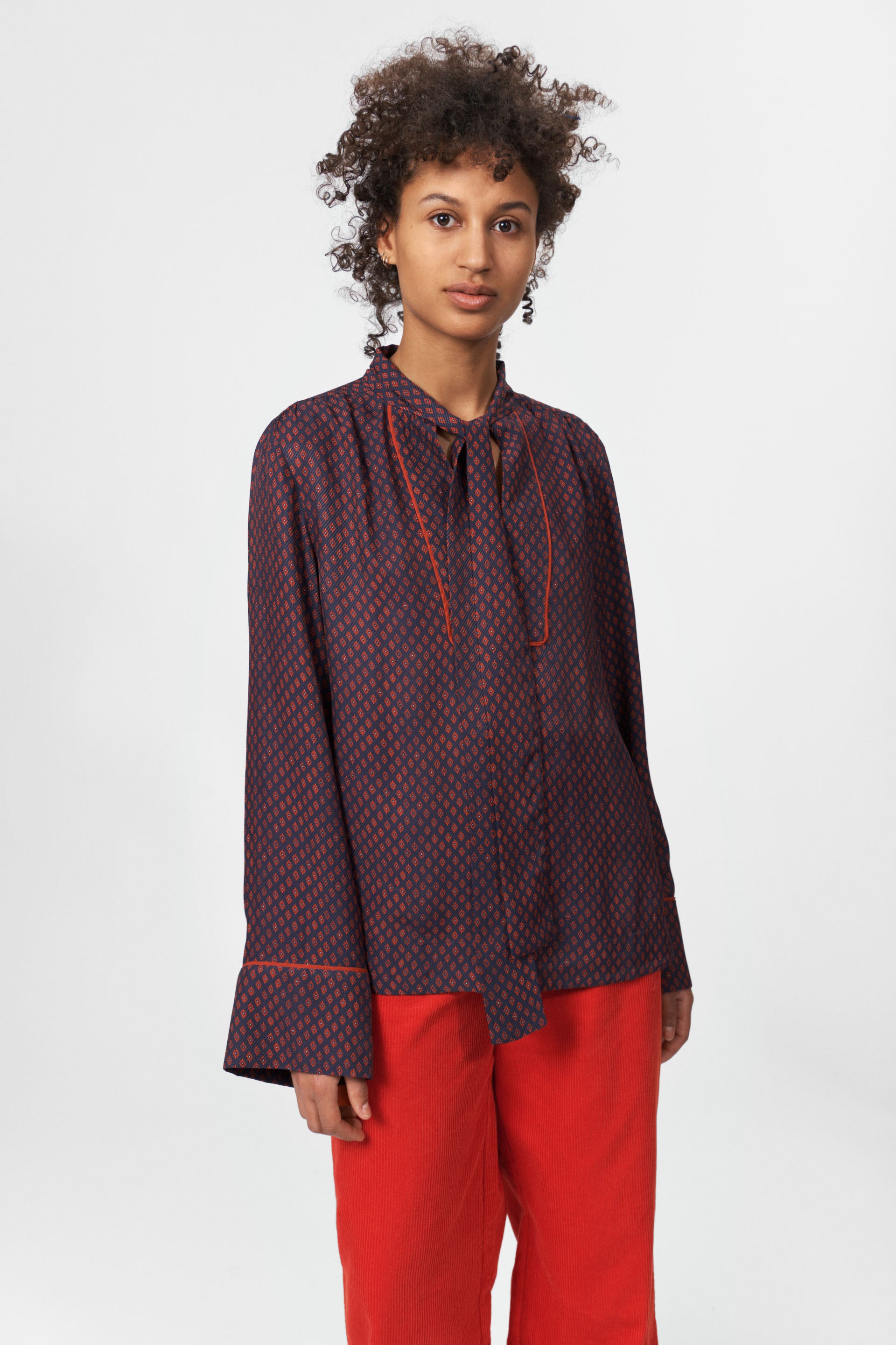 nué notes Silas Blouse Blouses 941 Scarf Red