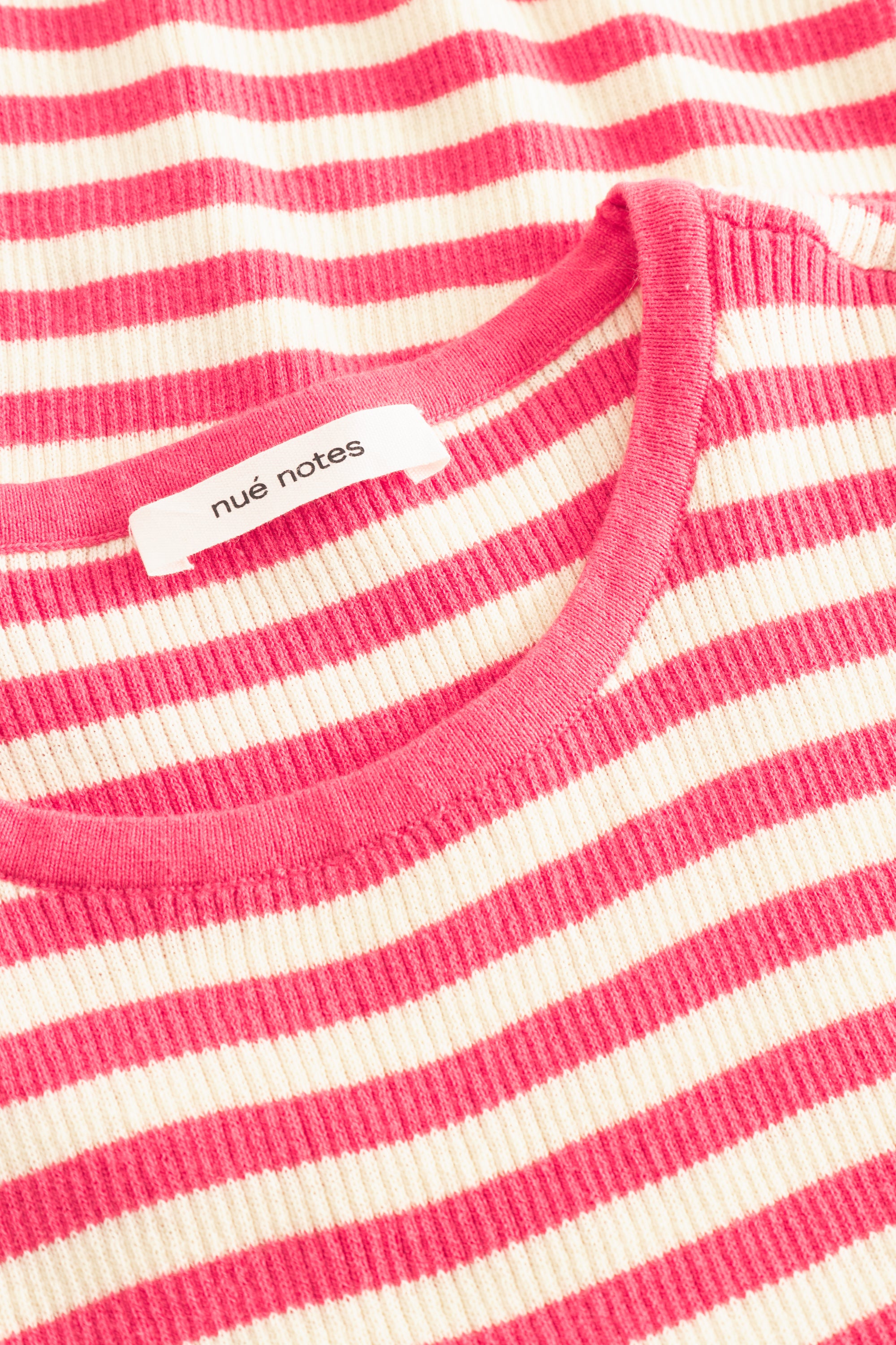 nué notes Simon Crewneck Pullovers 962 Old Rose Stripe