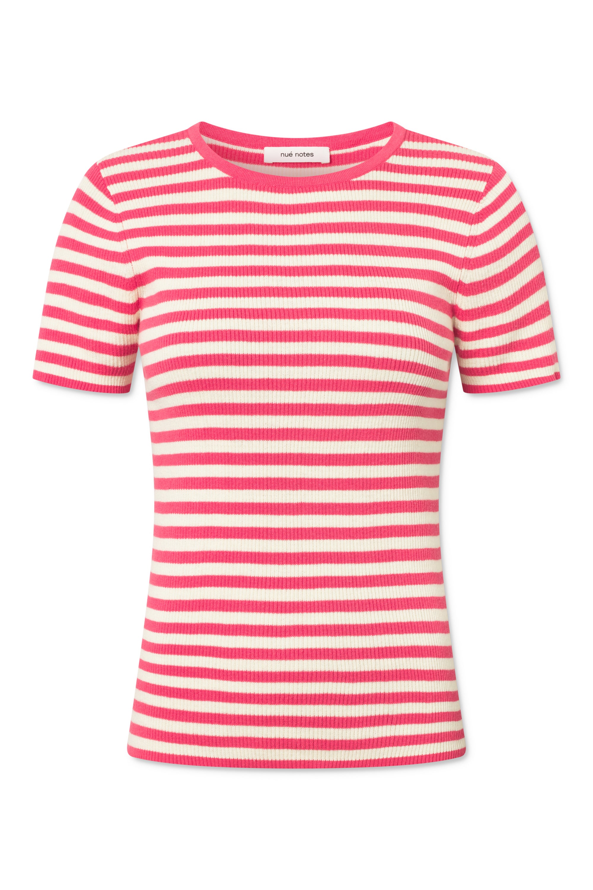 nué notes Simon Crewneck Pullovers 962 Old Rose Stripe