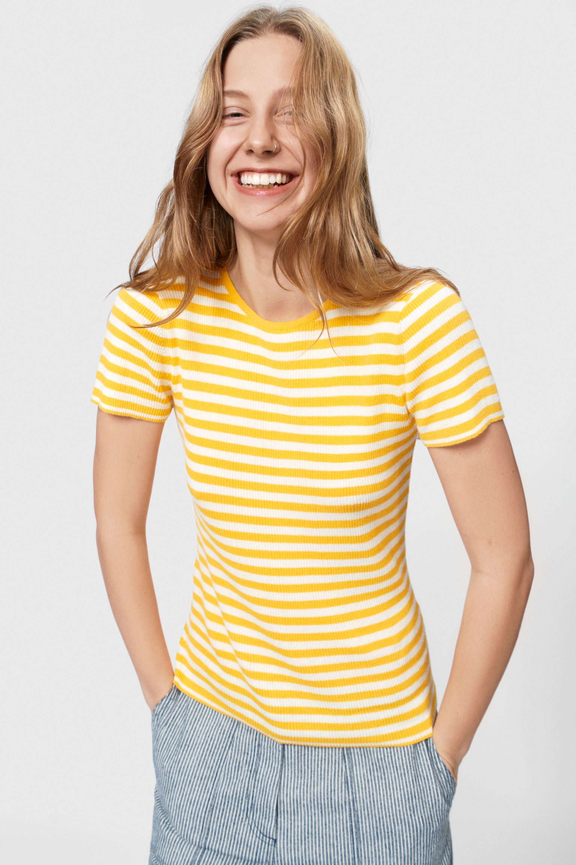 nué notes Simon T-Shirt T-Shirts 942 Yellow Stripe