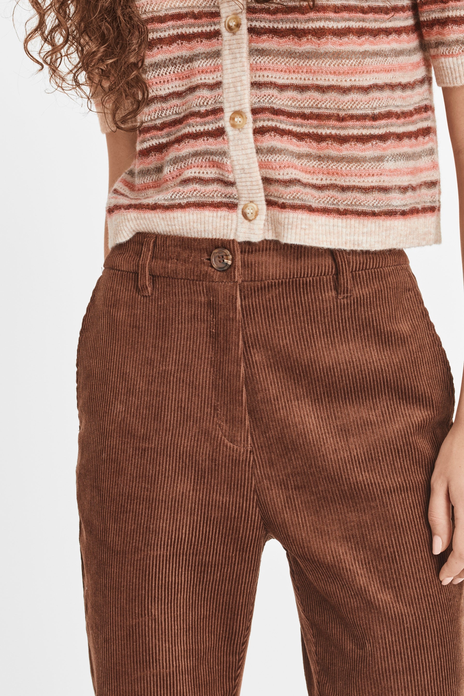 nué notes Sten Cardigan Top Knitwear 363 Red Clay