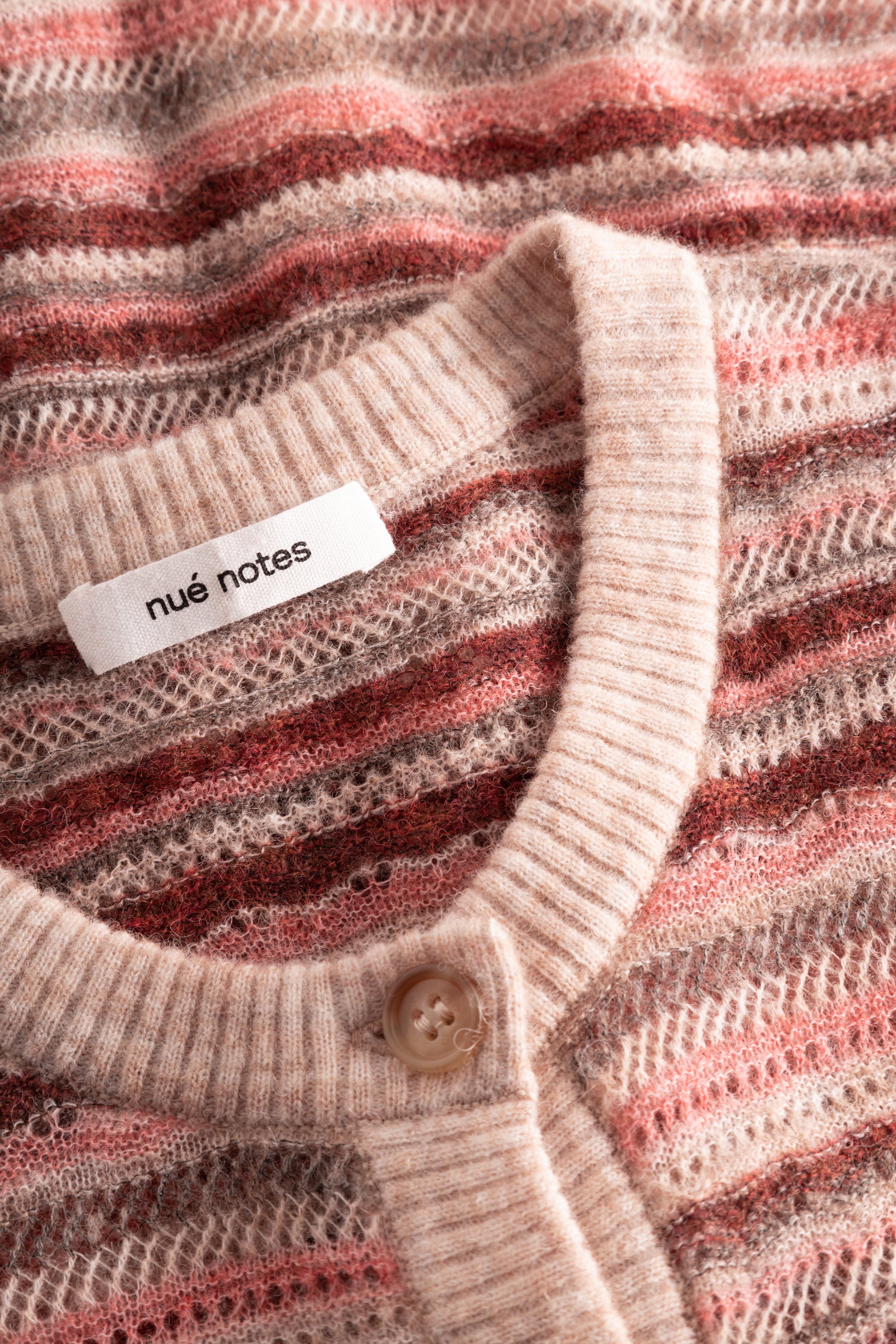 nué notes Sten Cardigan Top Knitwear 363 Red Clay