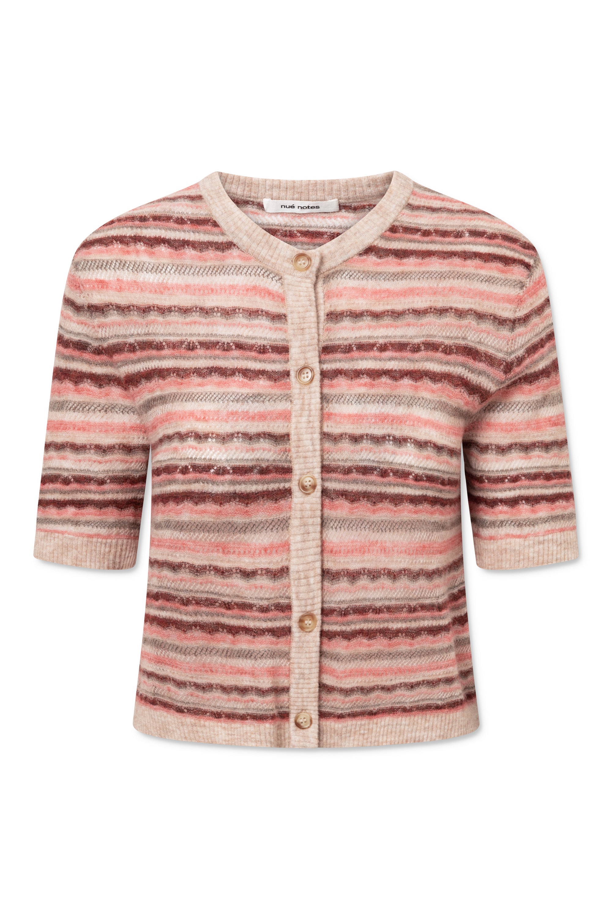 nué notes Sten Cardigan Top Knitwear 363 Red Clay