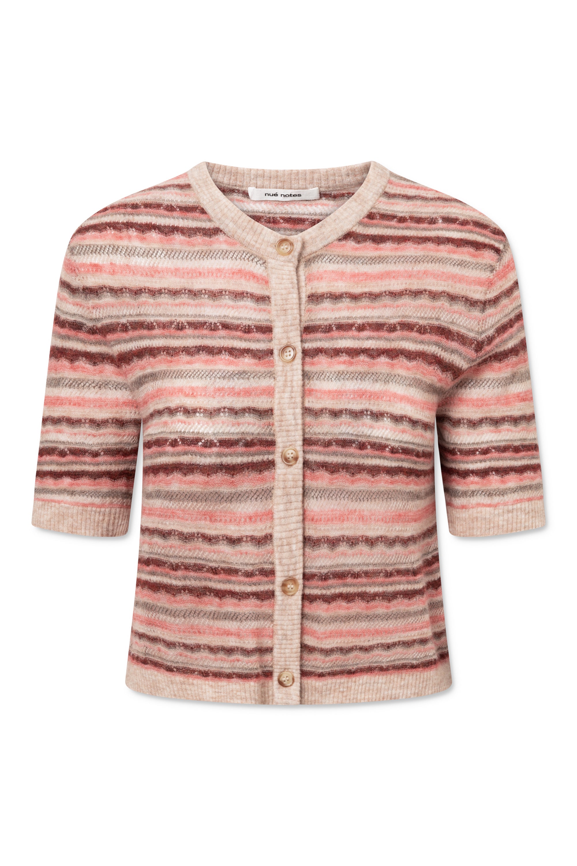 nué notes Sten Cardigan Top KNITWEAR 363 Red Clay