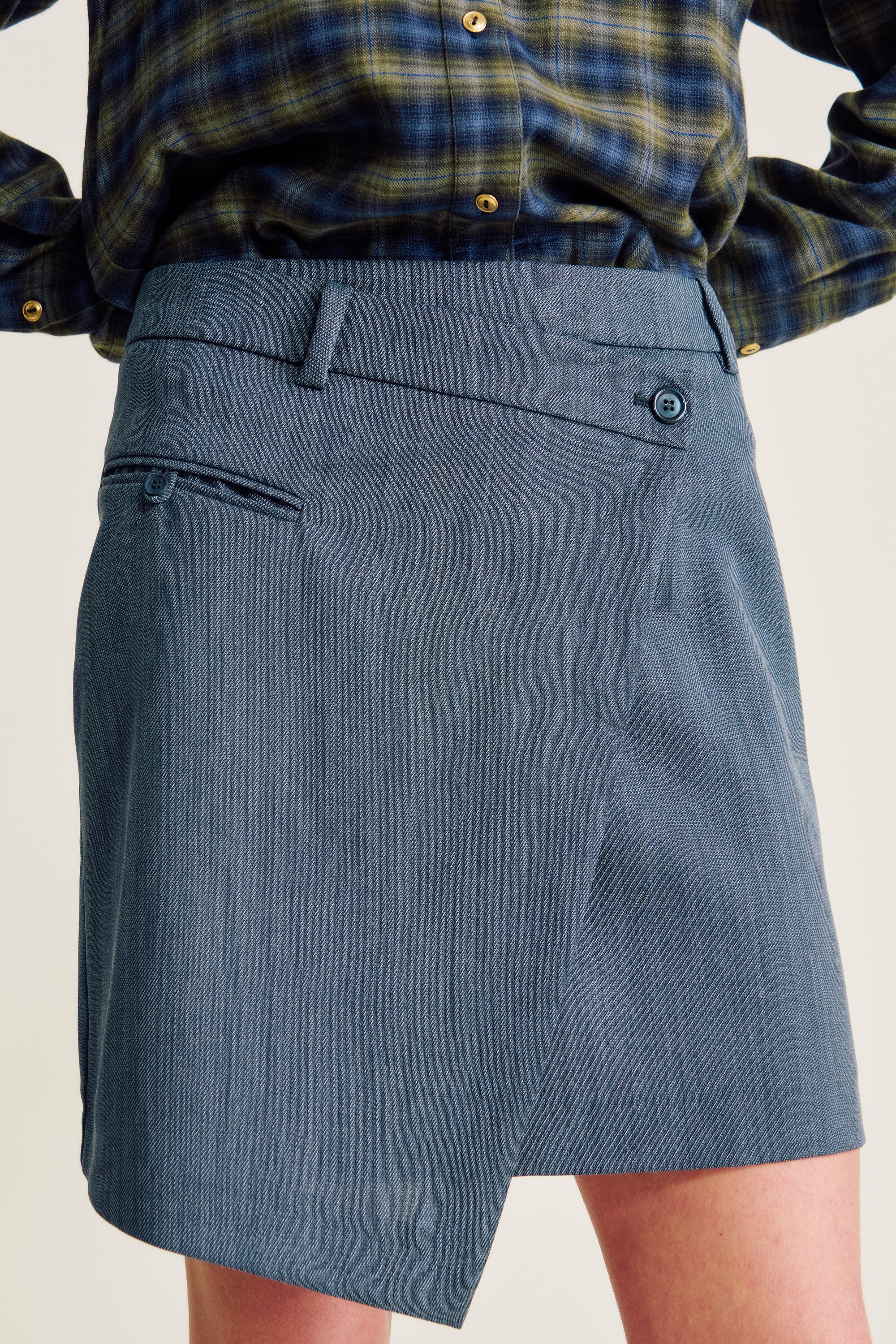 nué notes Tampere Skirt Skirt 065 Blueish Grey
