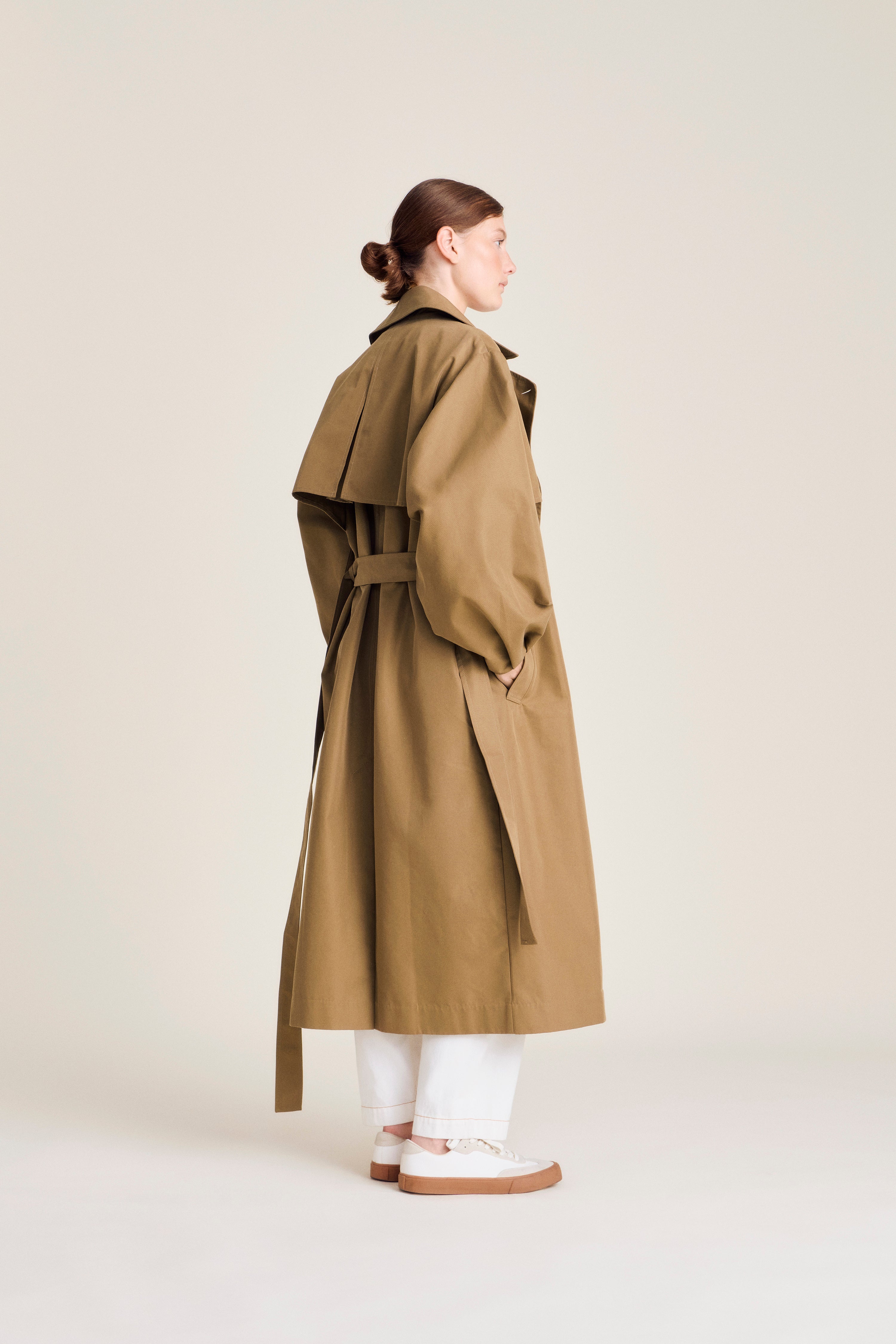 nué notes Tinaco Trenchcoat Coats 830 Soil Brown