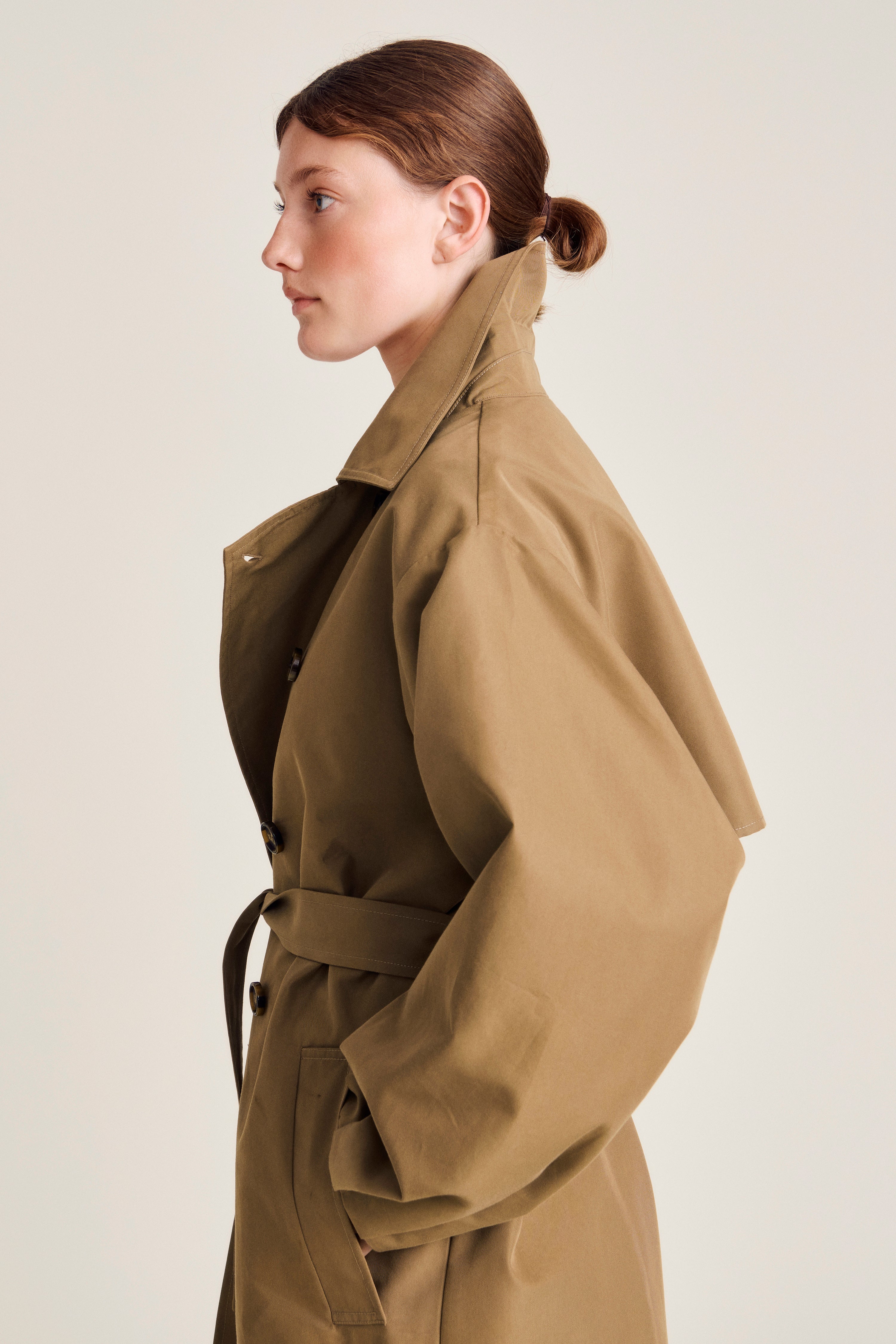 nué notes Tinaco Trenchcoat Coats 830 Soil Brown