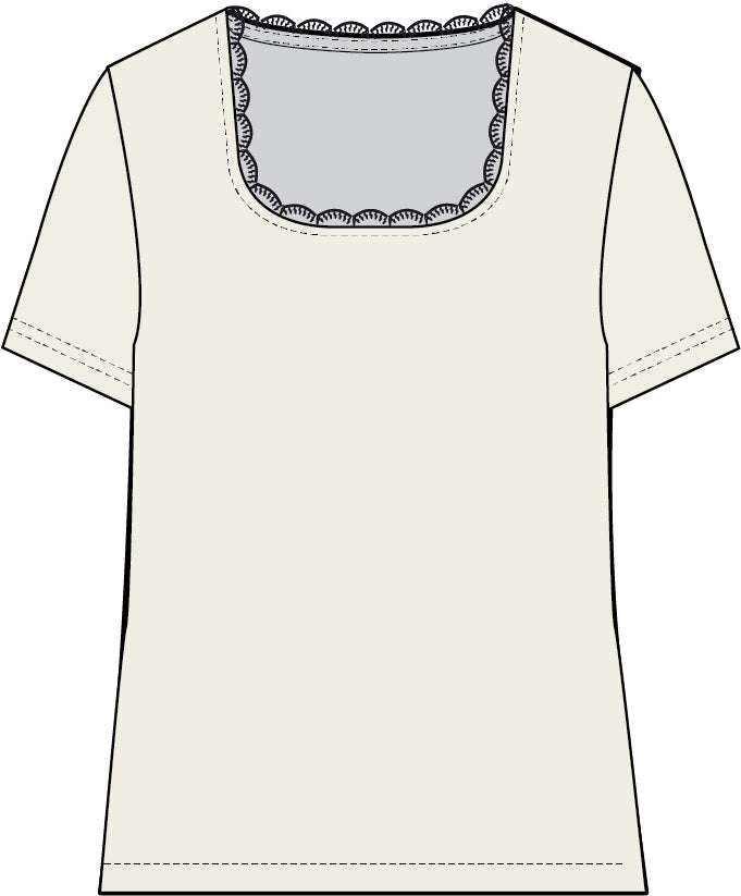 nué notes Trondheim T-shirt T-shirt 007 Egret