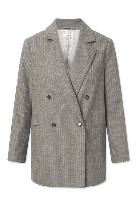 nué notes Tyler Blazer Outerwear 820 Multi Grey Stripe