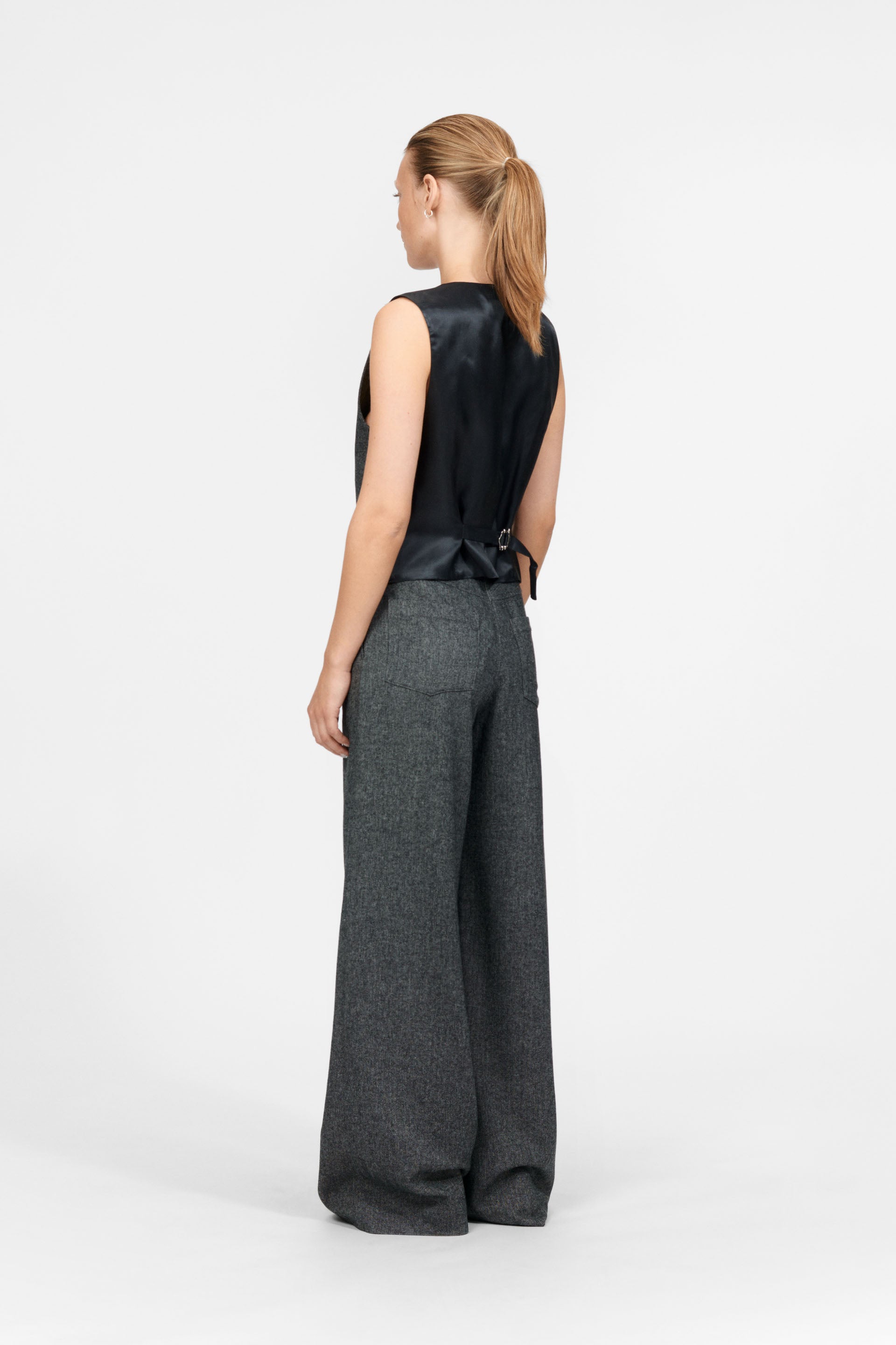 nué notes Vancouver Vest Outerwear 930 Dark Grey Melange