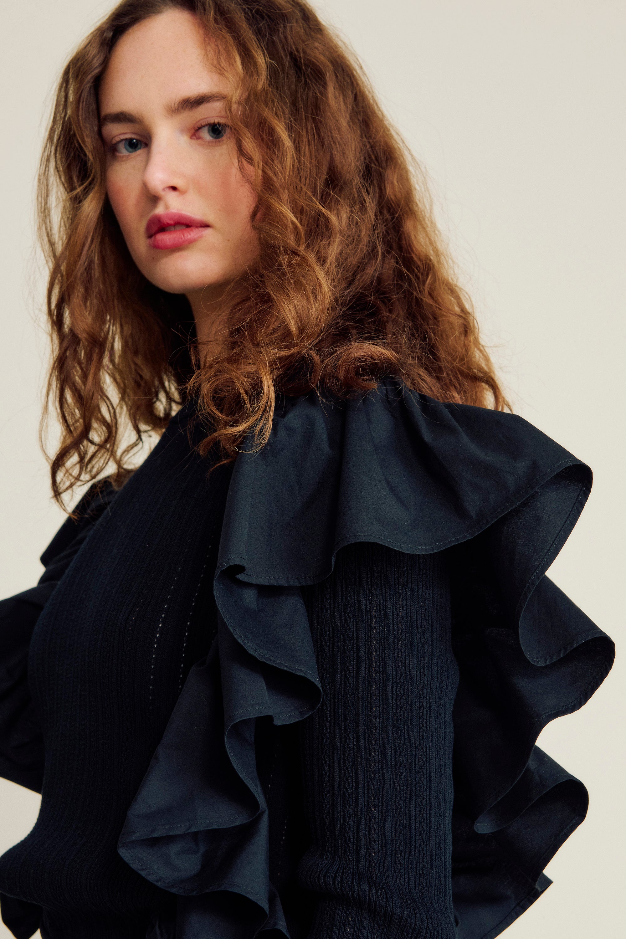 nué notes Vardo Blouse Top 999 Black