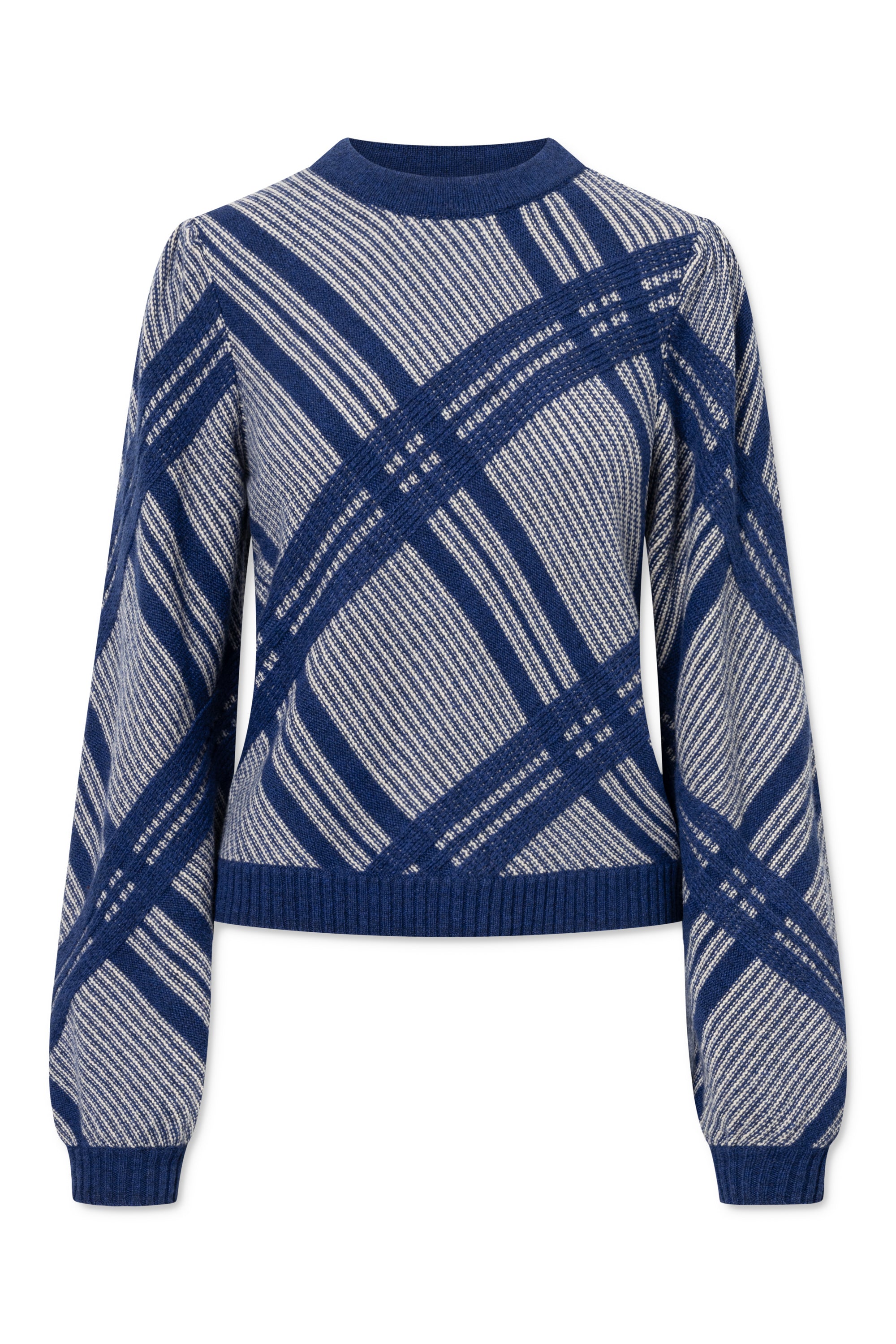 nué notes Vienna Crewneck Crewneck 913 Marine Check