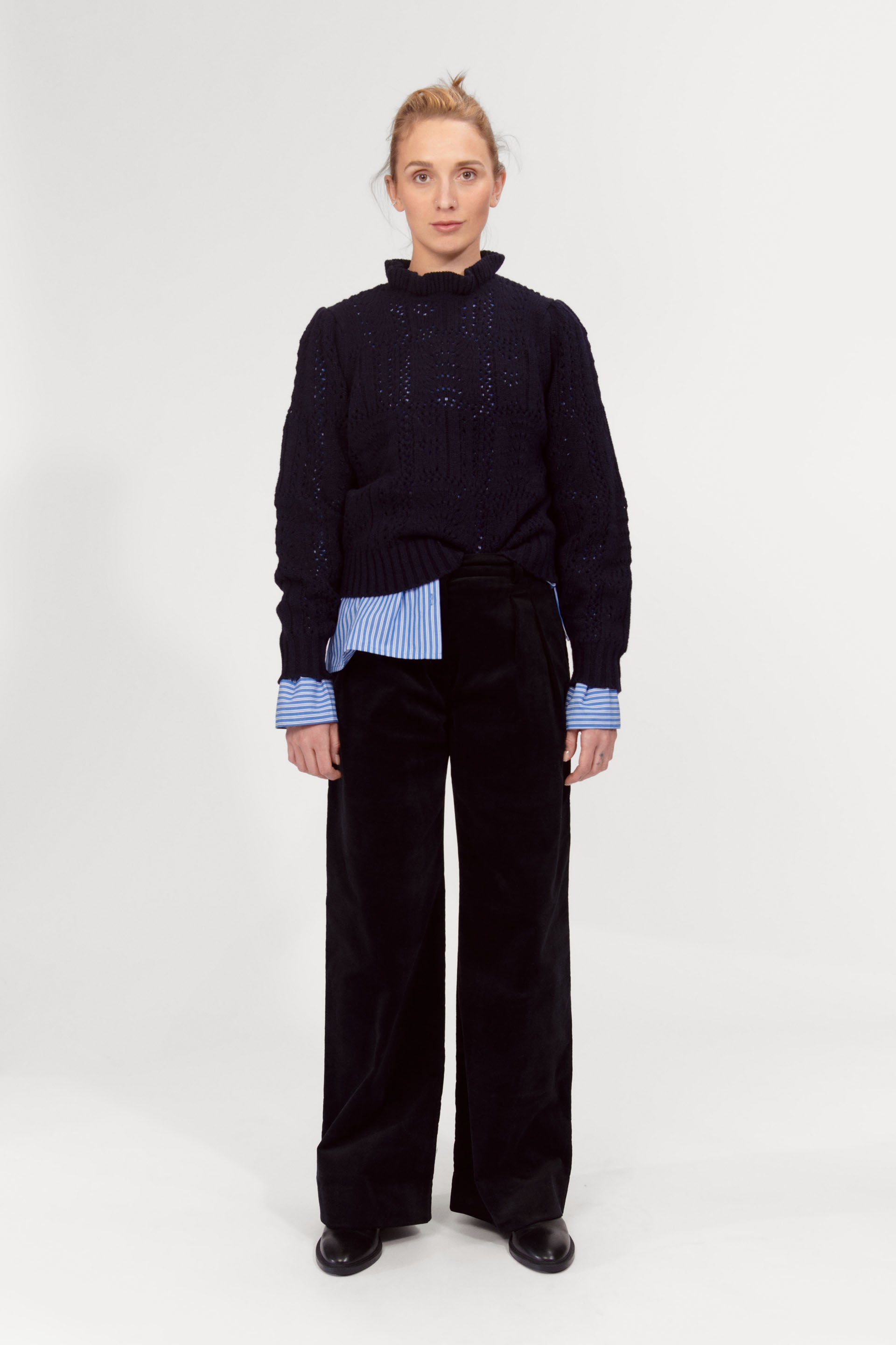 nué notes Virginia Crewneck Knitwear 499 Navy